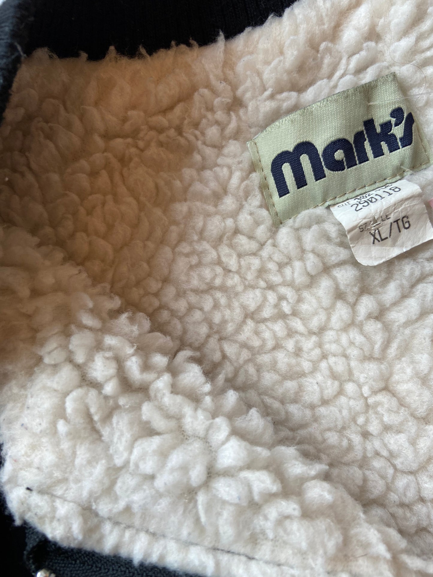 Black Quilted Sherpa-Lined Vest