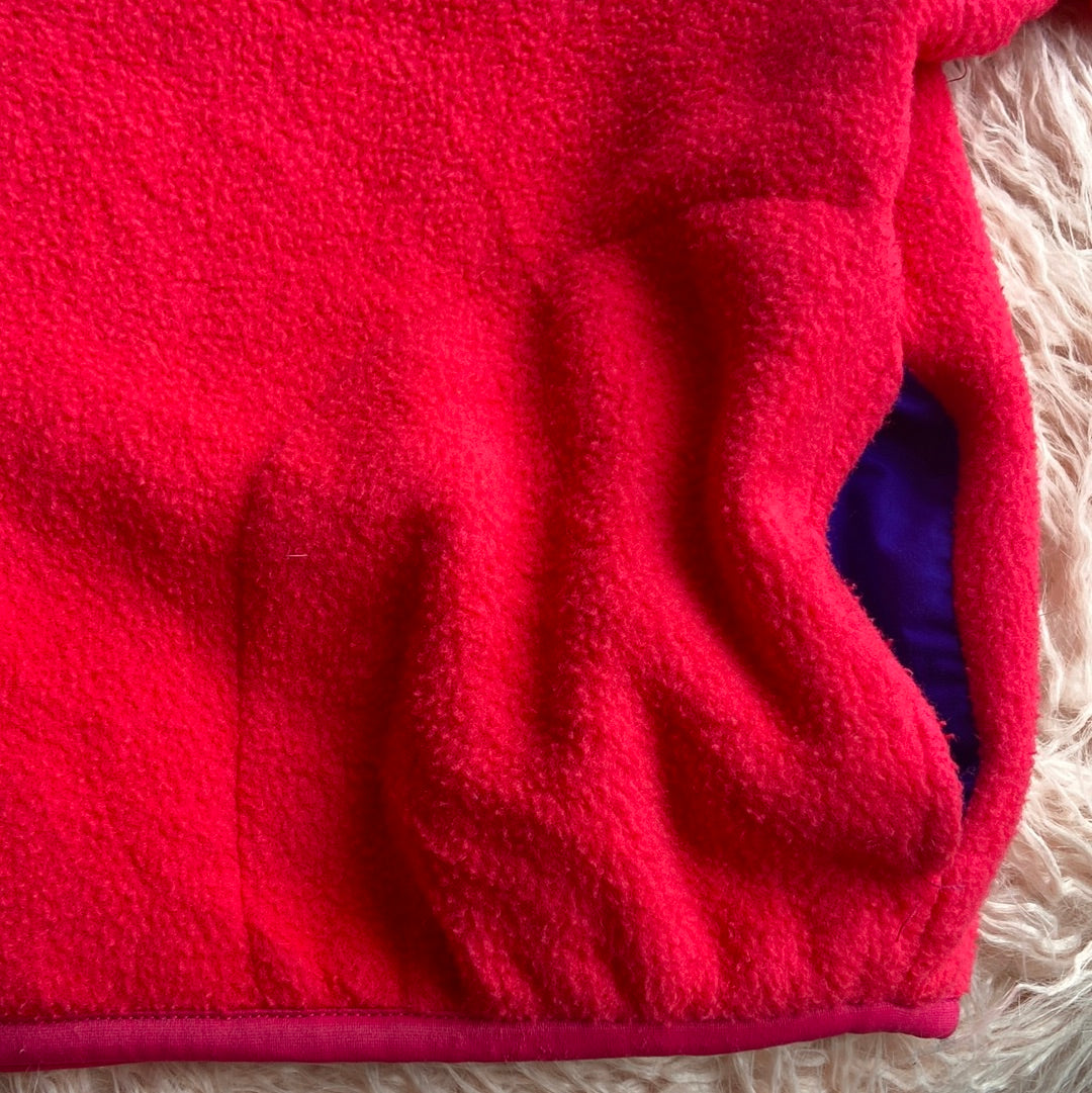 Woolrich Neon Pink Buttoned Fleece Jacket