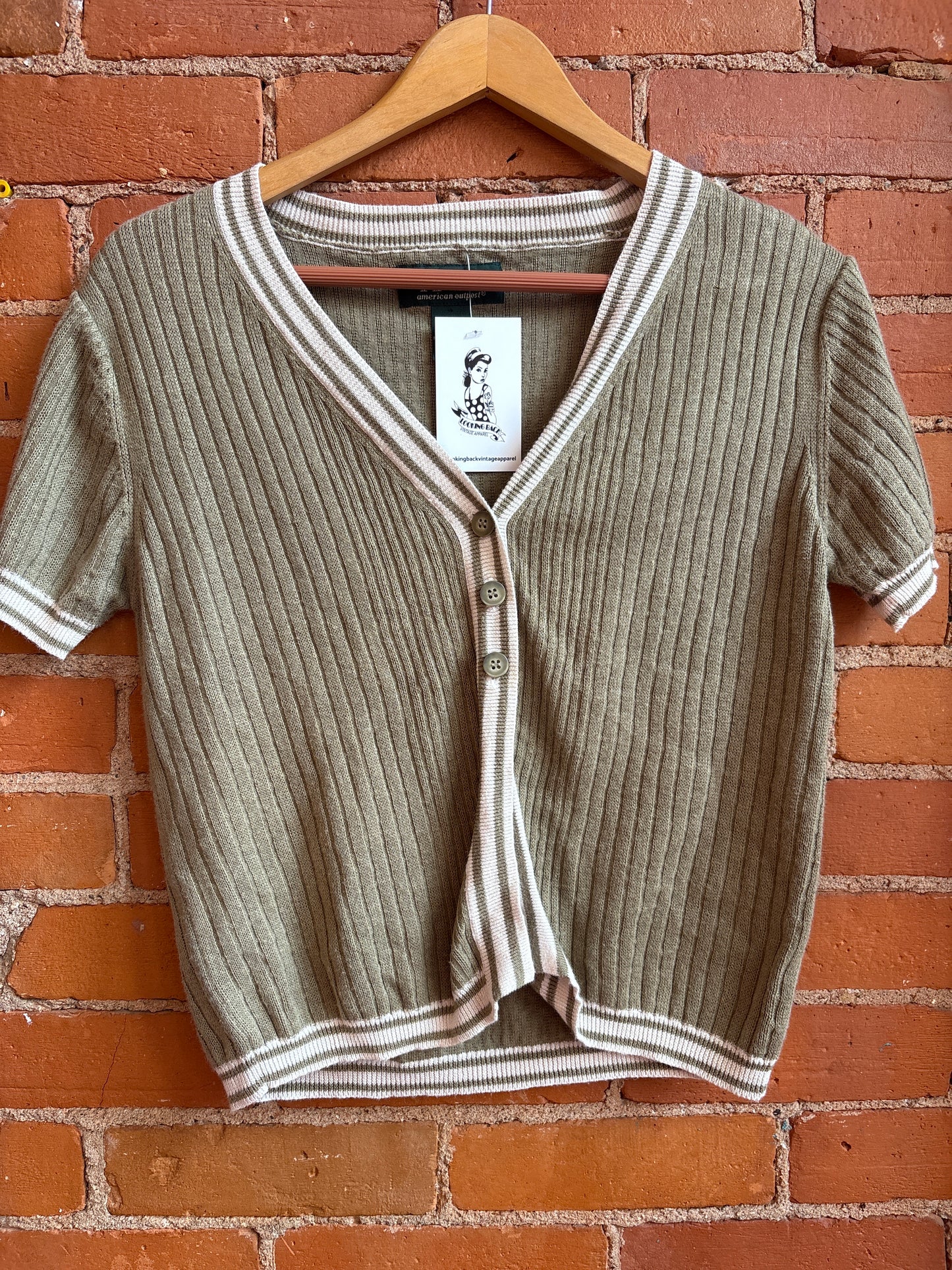 Short Sleeve Sweater Cardigan