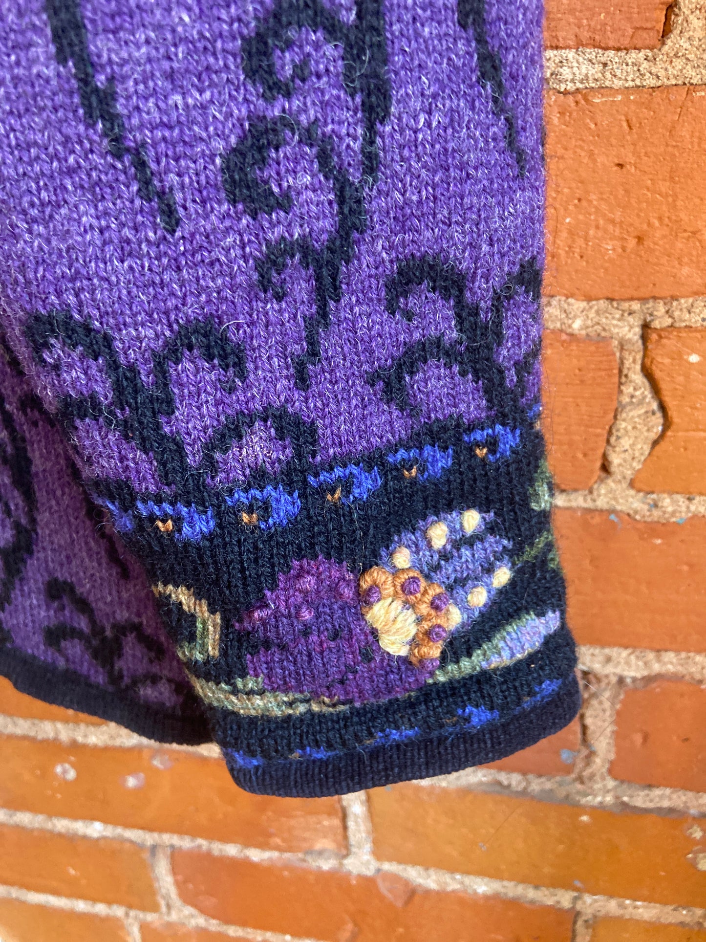 Purple Icelandic Wool Lined Sweater