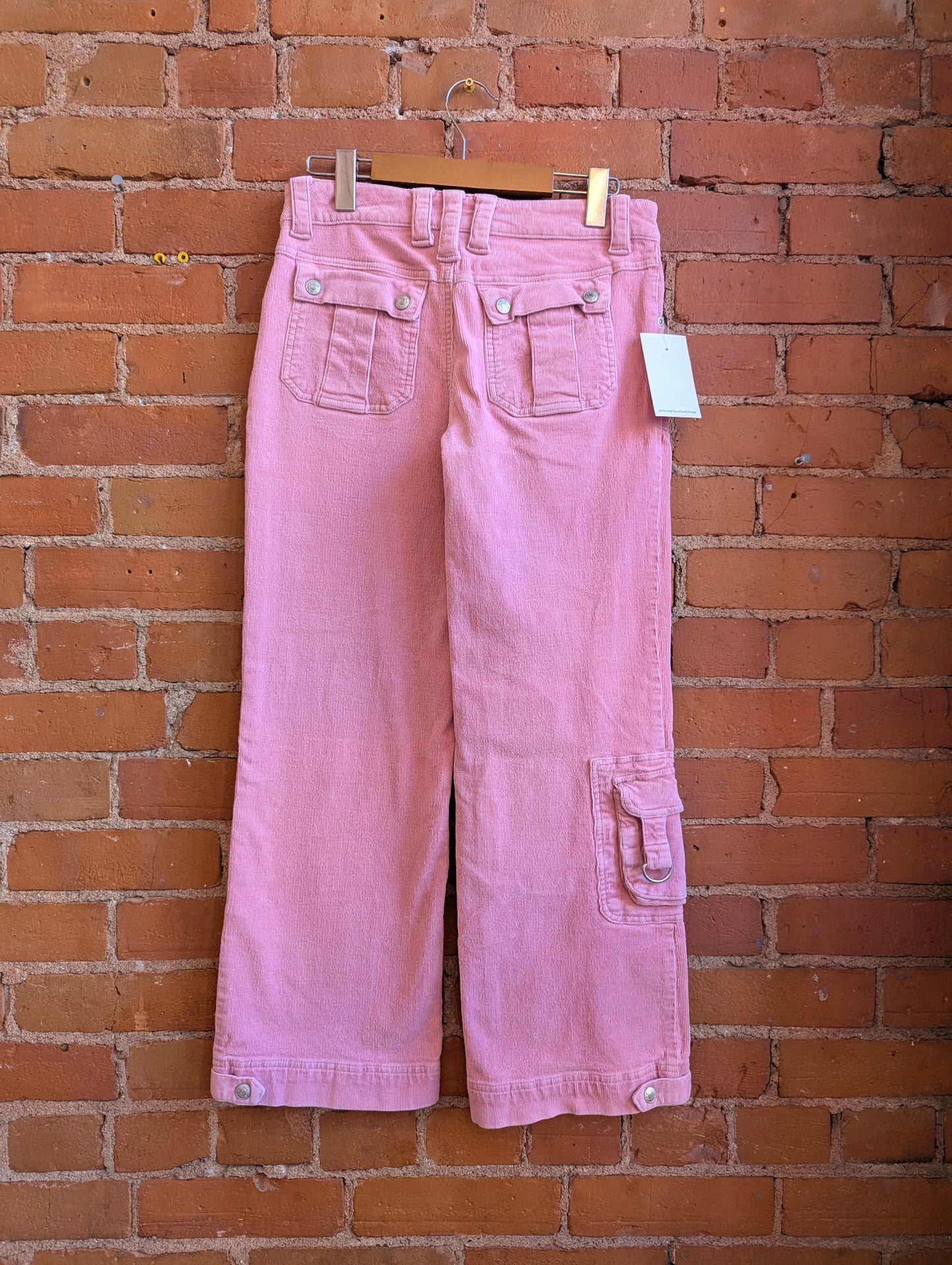 Y2K B.U.M. Equipment Pink Corduroy Cargo Pants