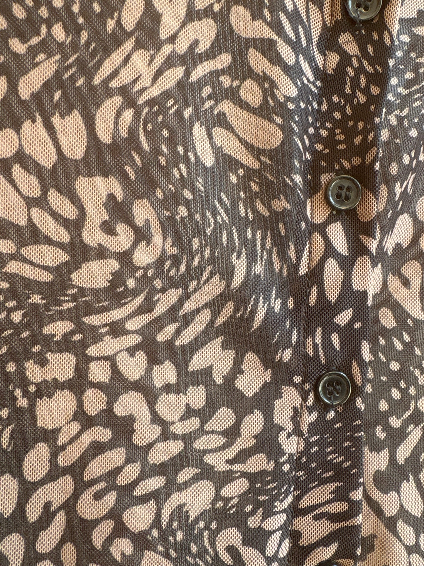 Y2K Rebel Sugar Glitter Button Up Sheer Too