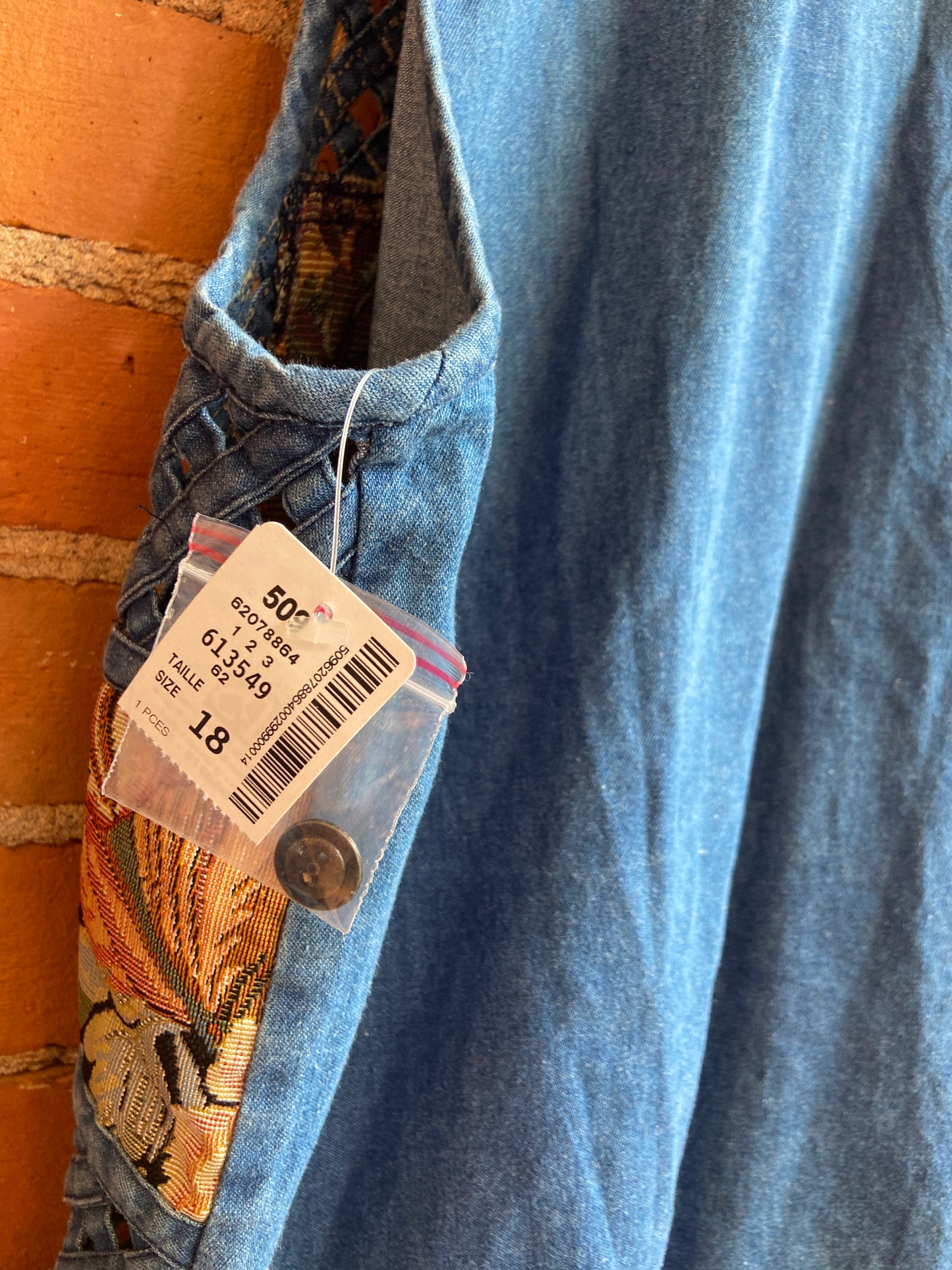 Deadstock Denim Tapestry Vest