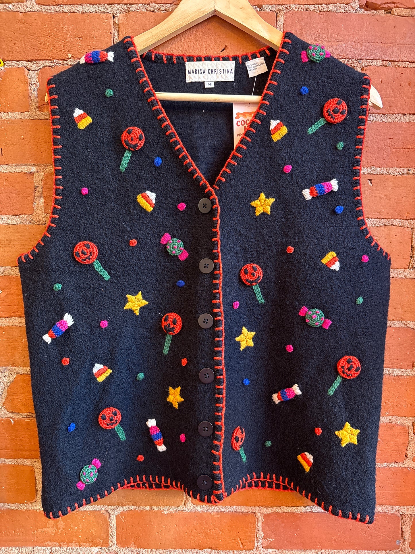 3D Embroidered Halloween Vest