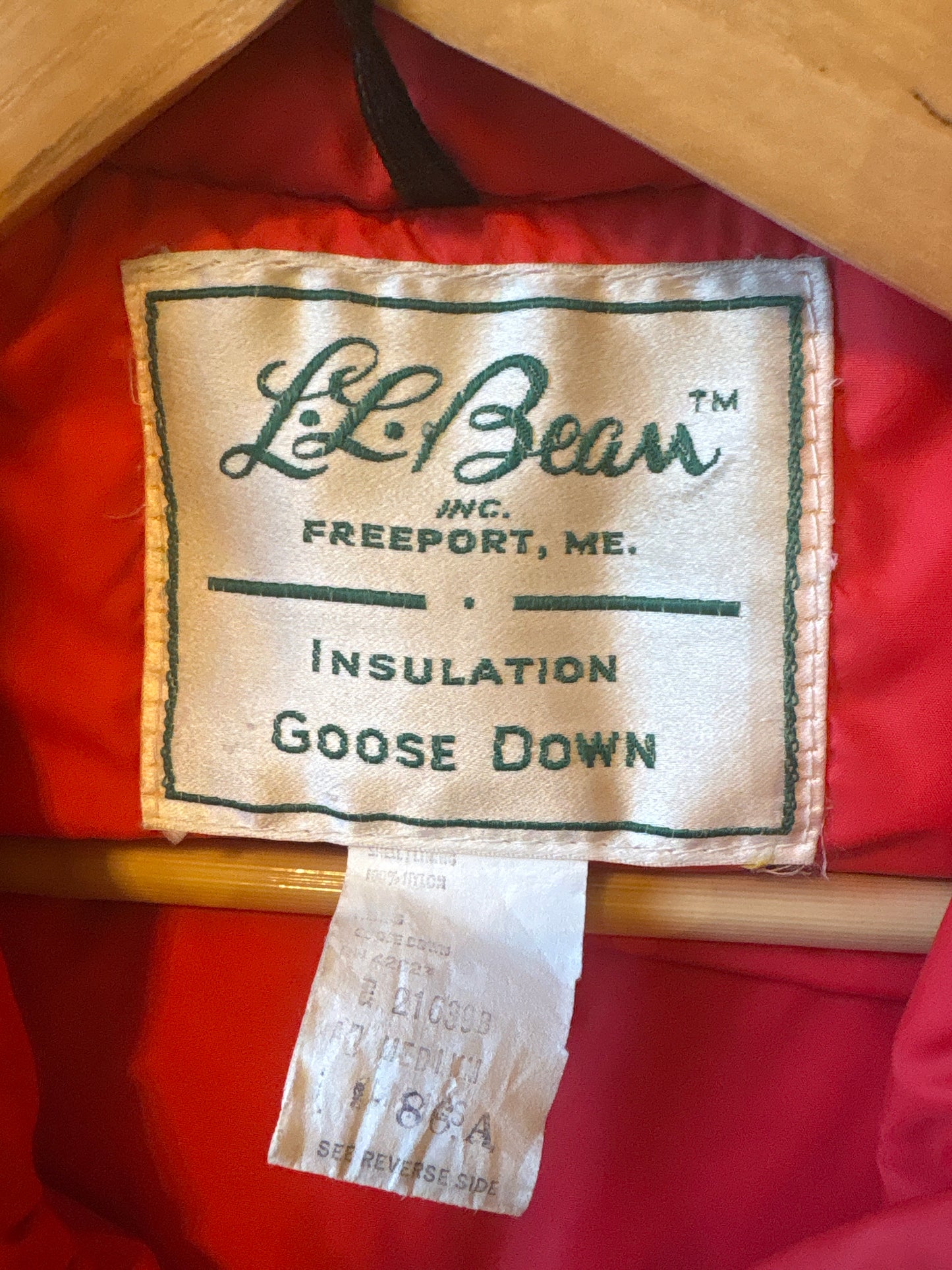 *70's Red LL Bean Goose Down Vest