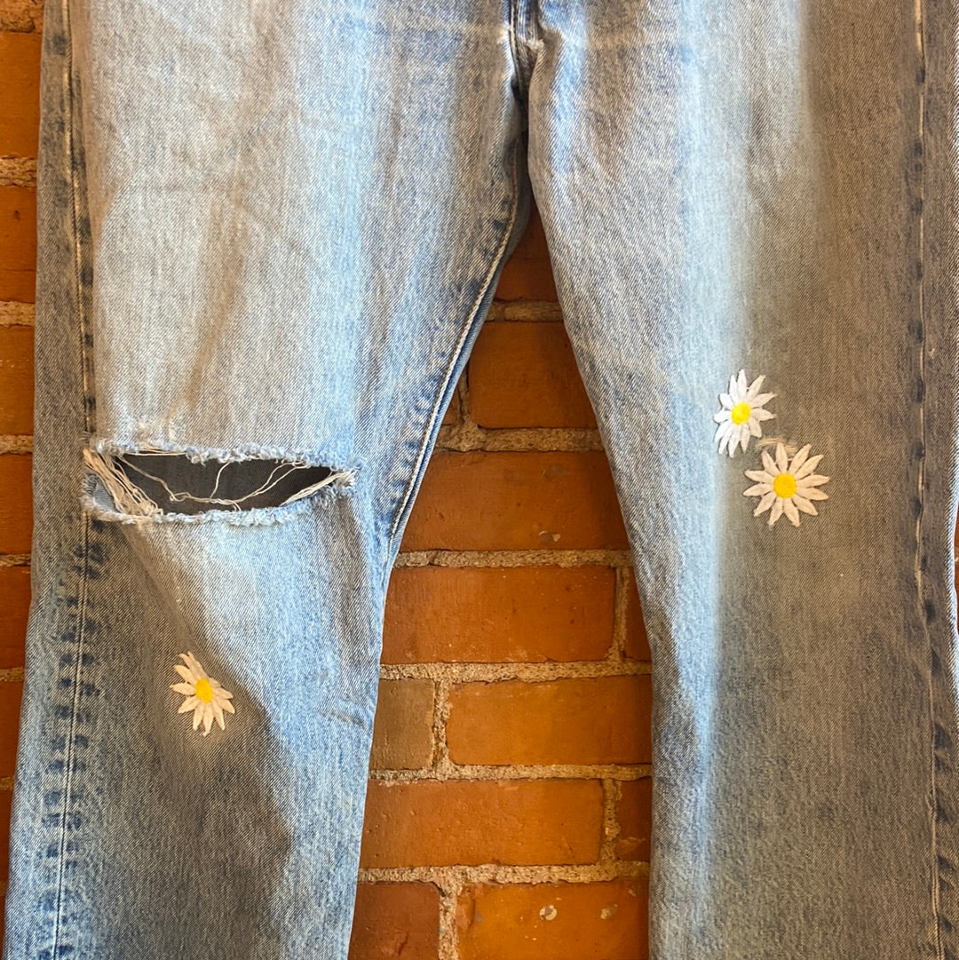 Levi’s Denim with Added Daisies