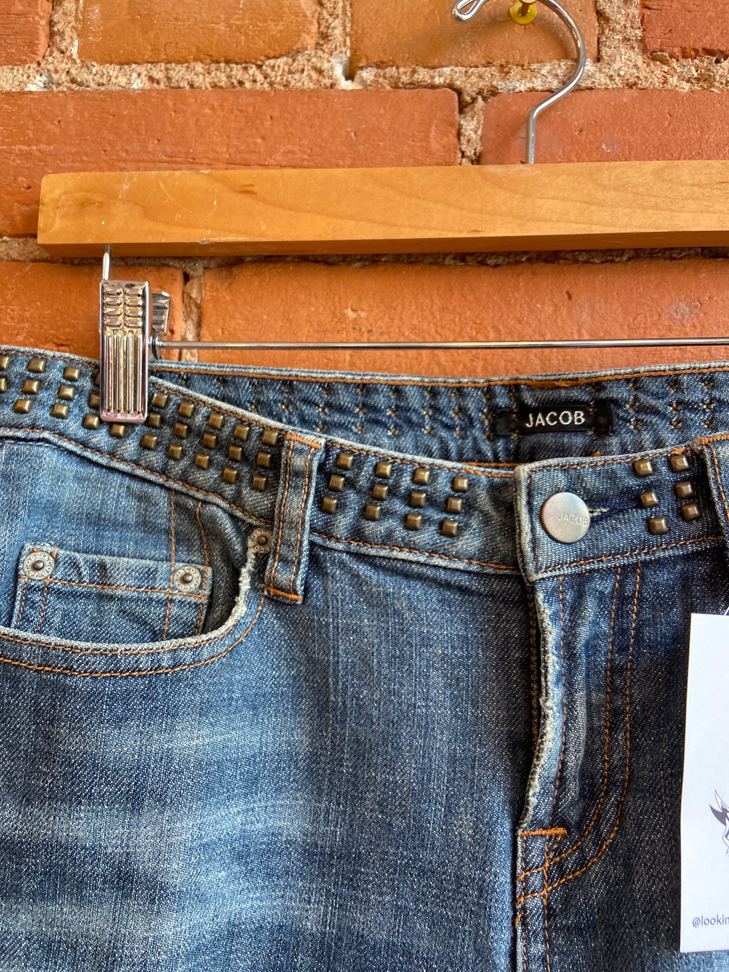 Jacob Studded Belt Denim