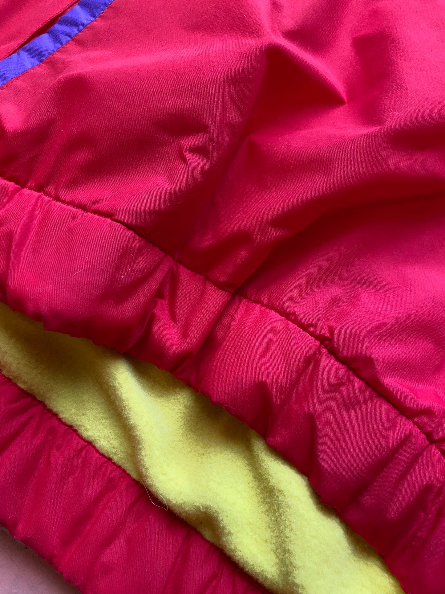 Ispo Yellow & Red Colorblock Jacket