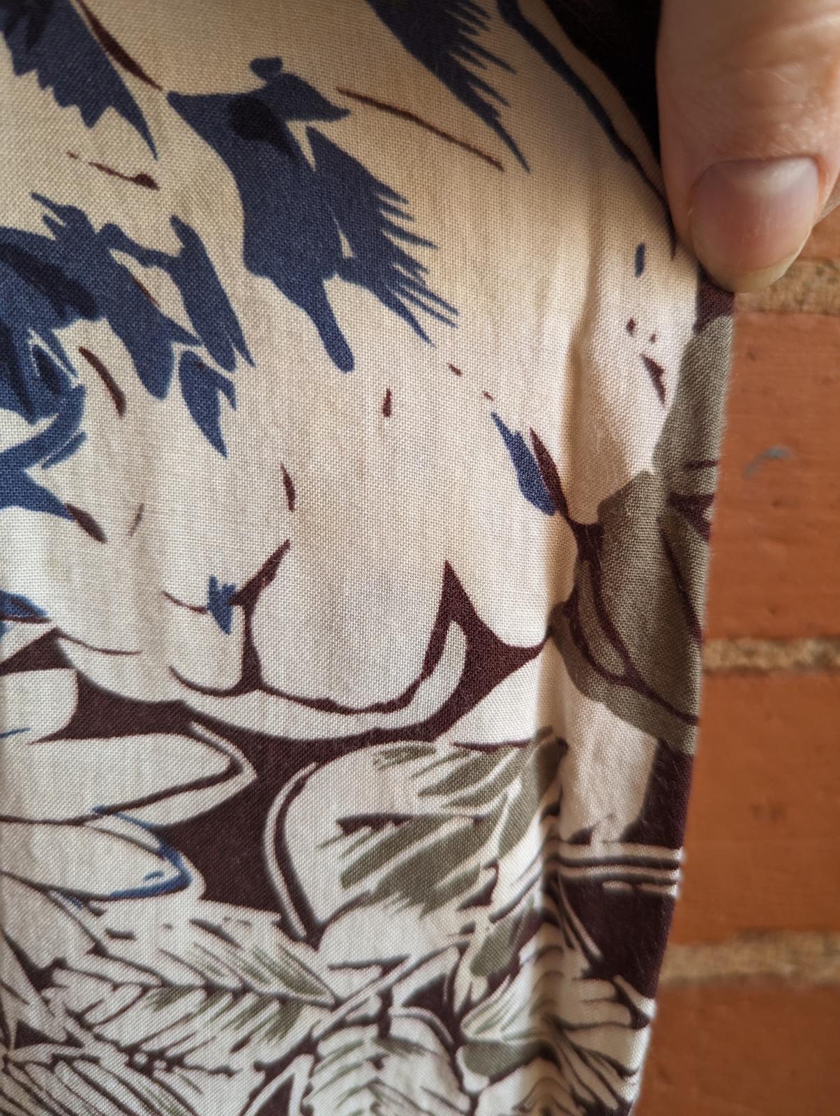 1970s The French Fact Brown Floral Jumpsuit