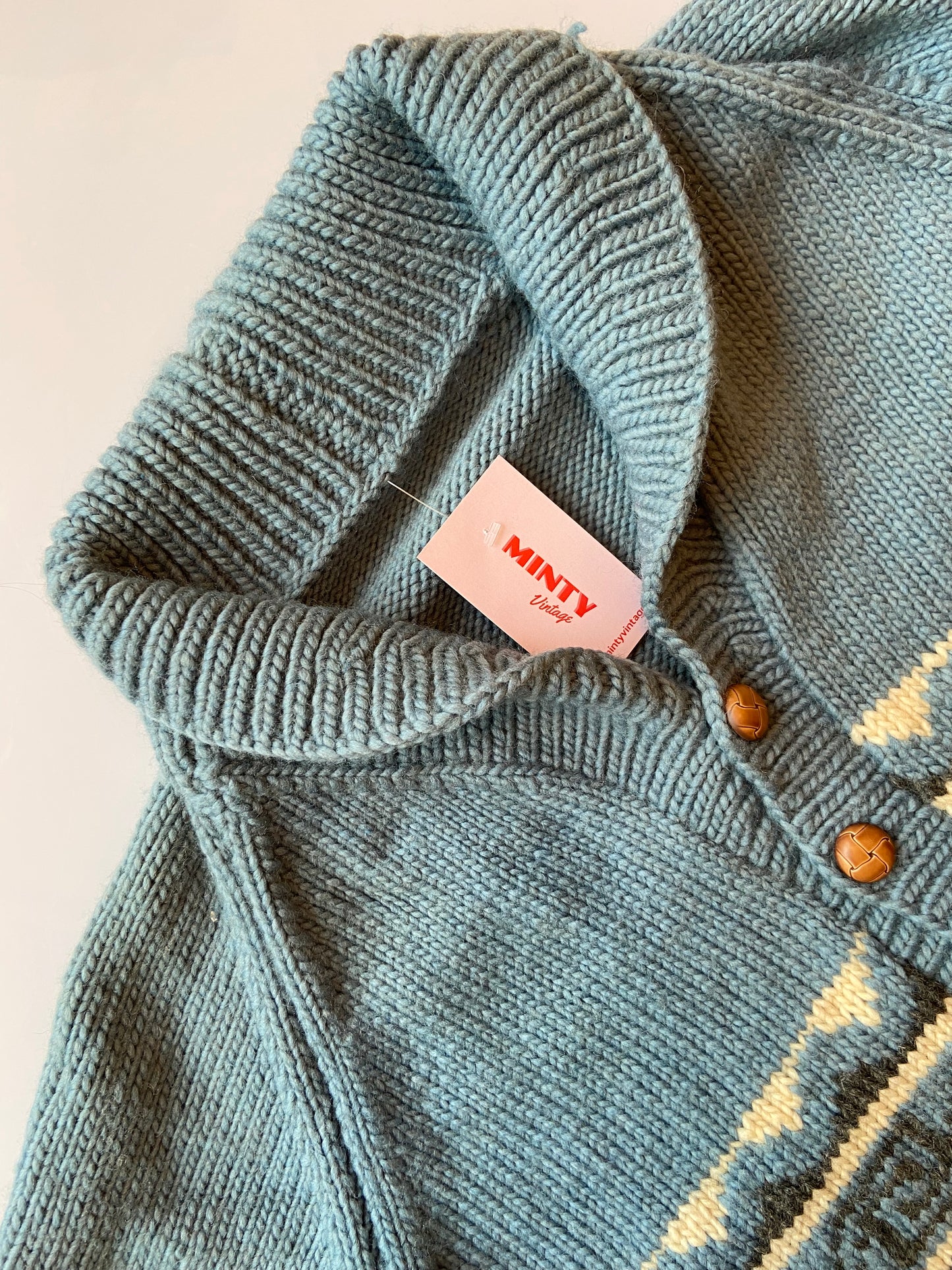 Blue Mary Maxim Sweater