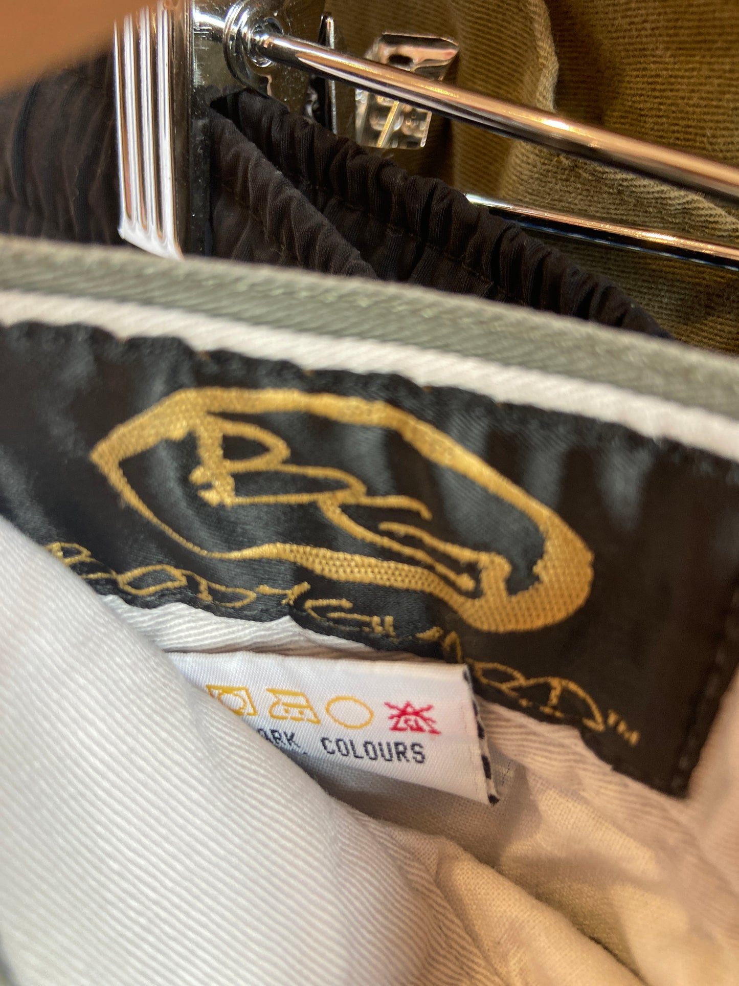 Olive Cotton Pleated Dad Shorts
