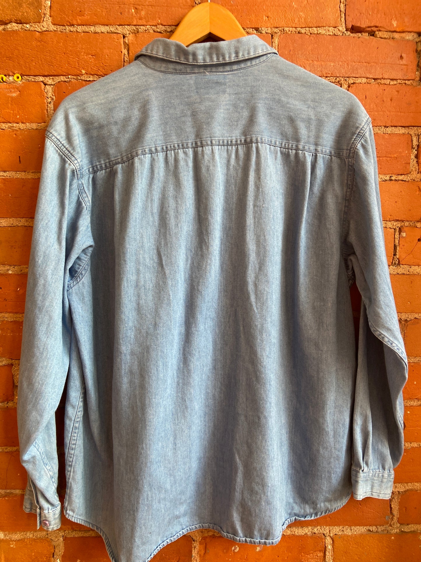 Northern Reflections Denim Shirt with boat and loon