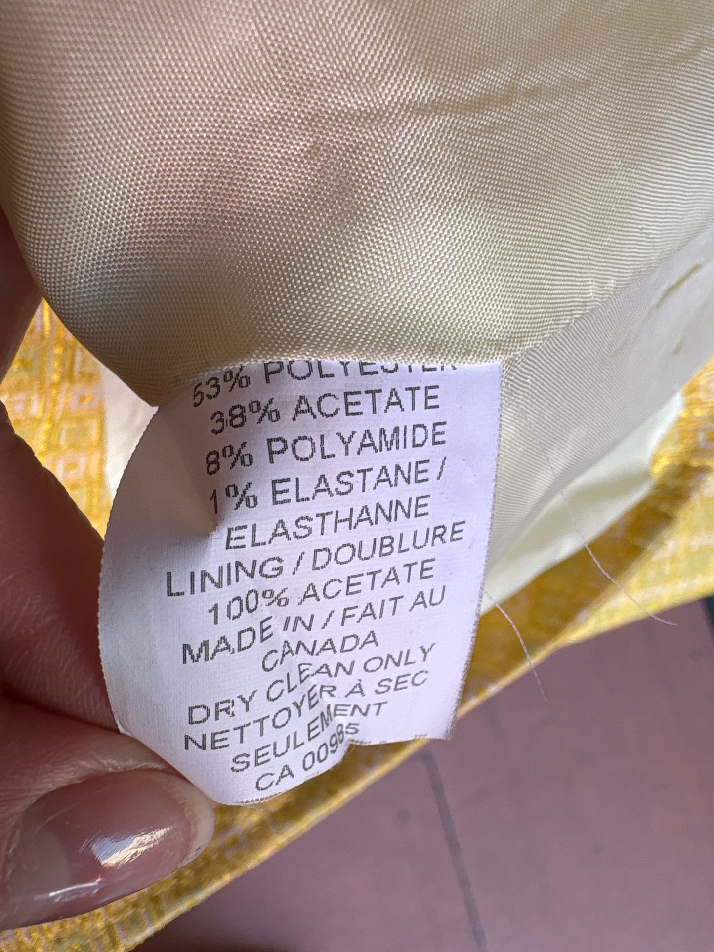 Yellow Designer Holt Renfrew Blazer