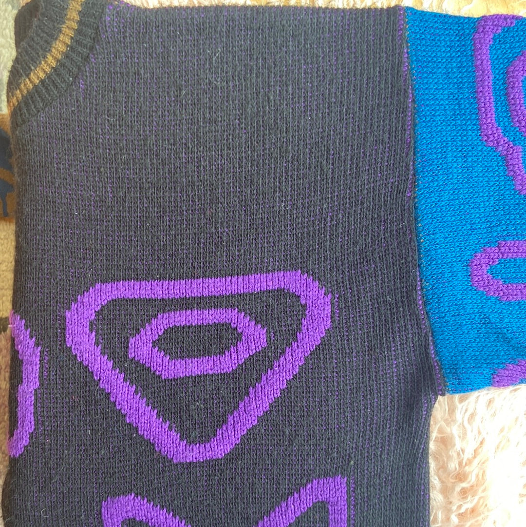 Black & Multicolour Sweater