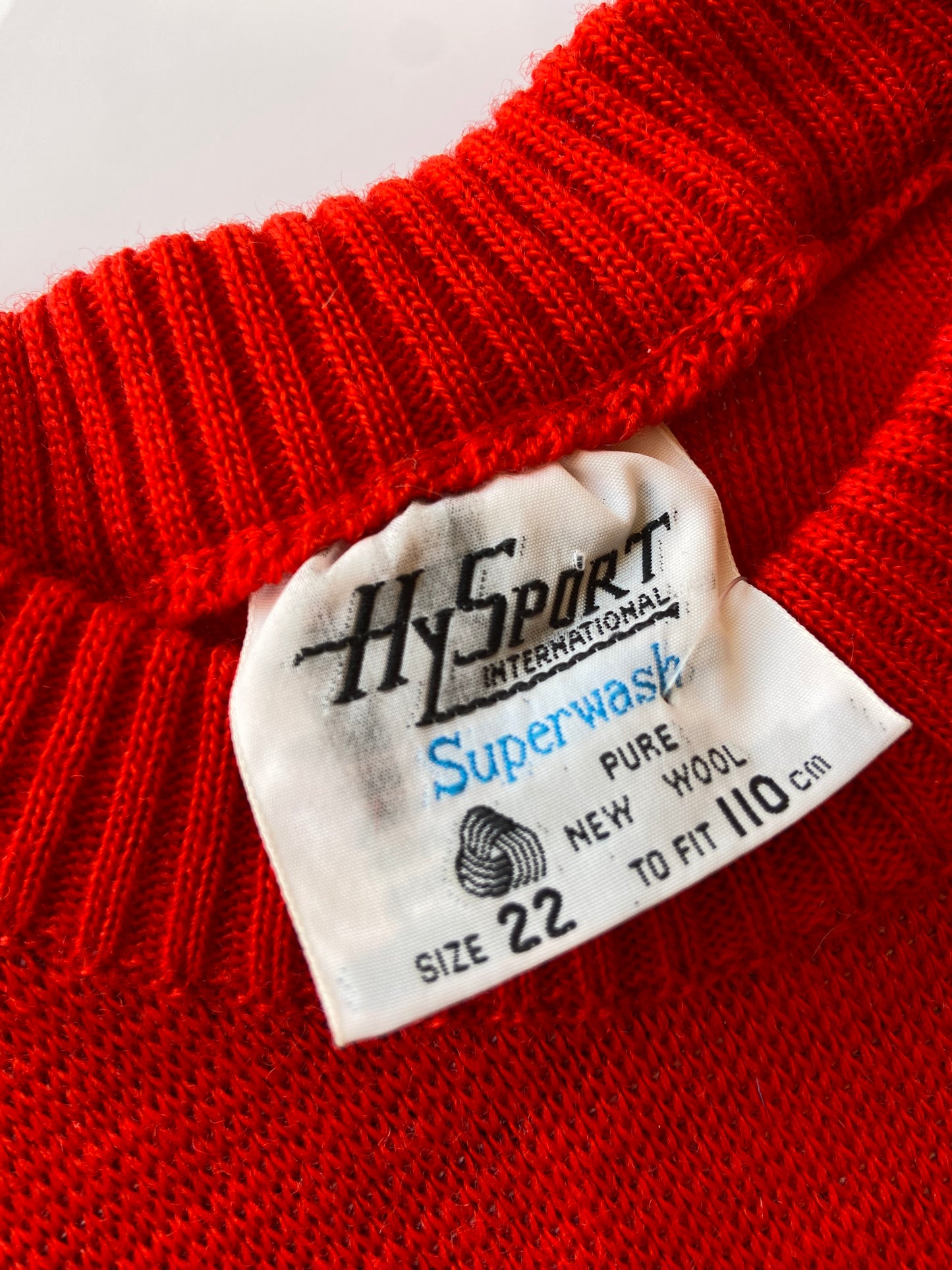 Red Australian Flag Wool Sweater