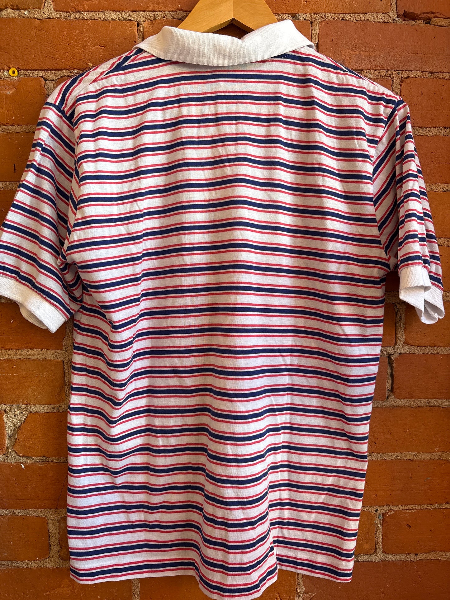 Red White & Blue Striped Polo