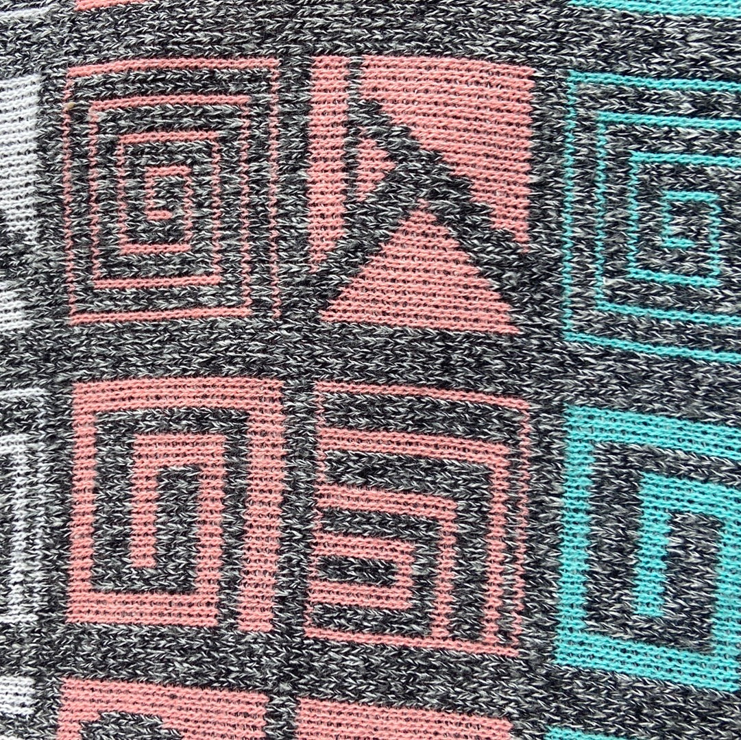 80's Speckled Grey & Pastel Sweater