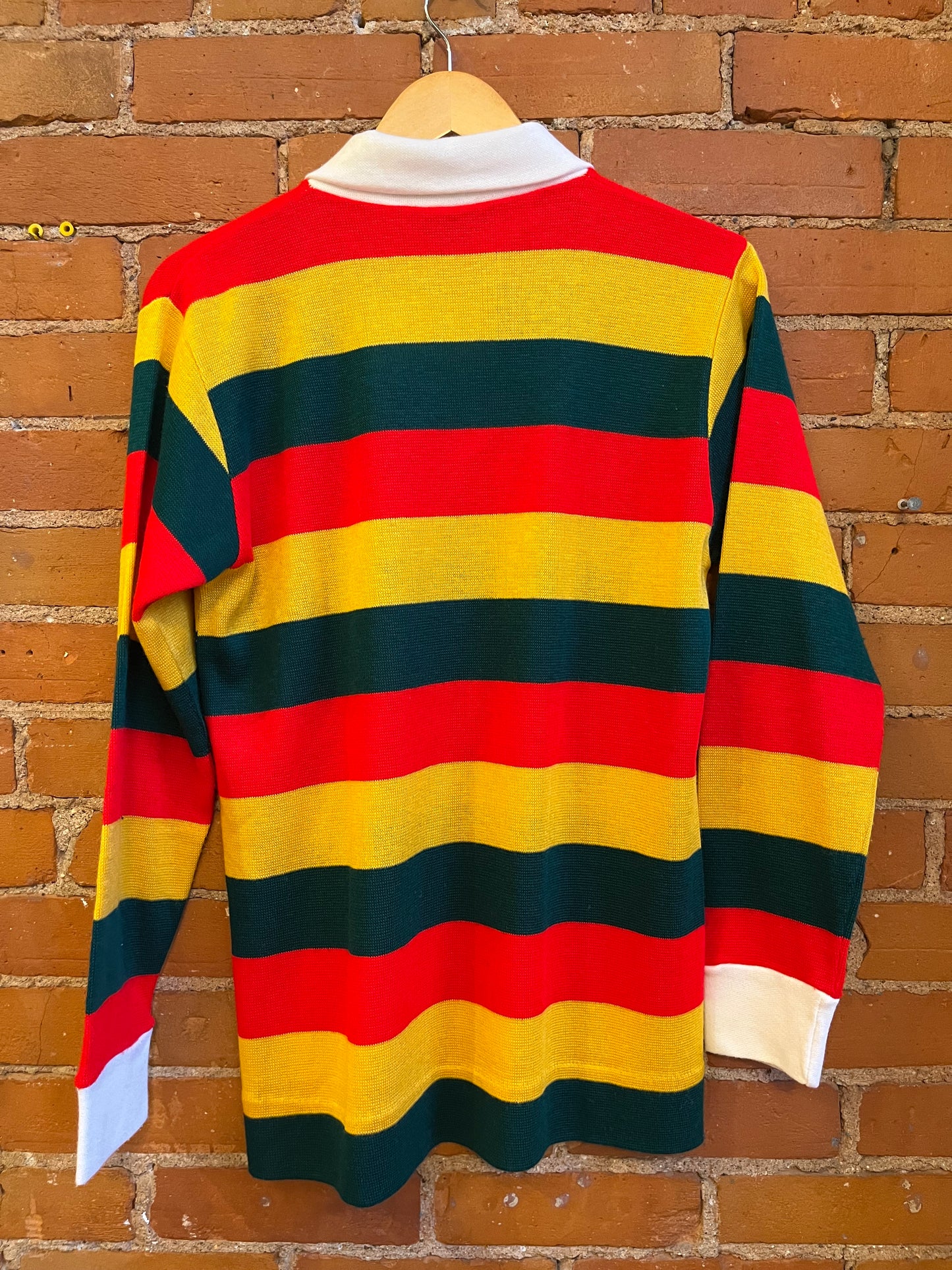 Rugby Style Shirt with Colorful Stripes