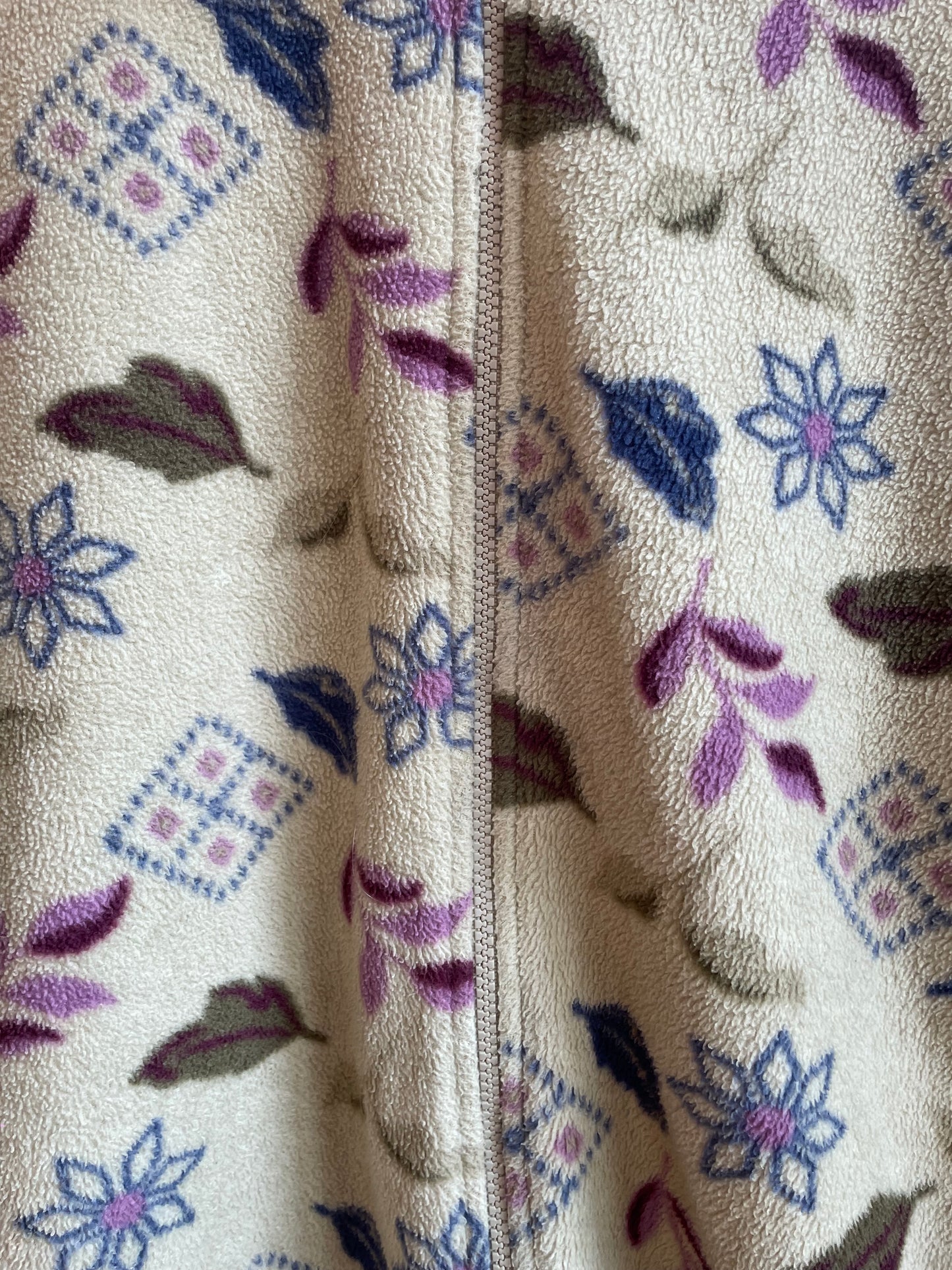 Spring Floral Zip up Fleece