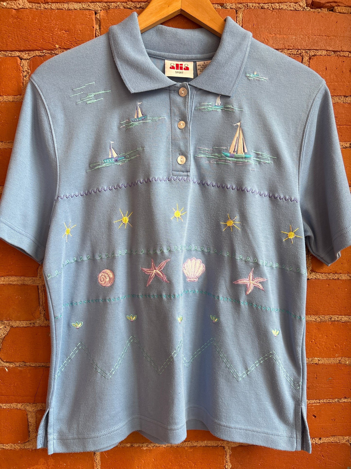 Sailboat Collared Shirt