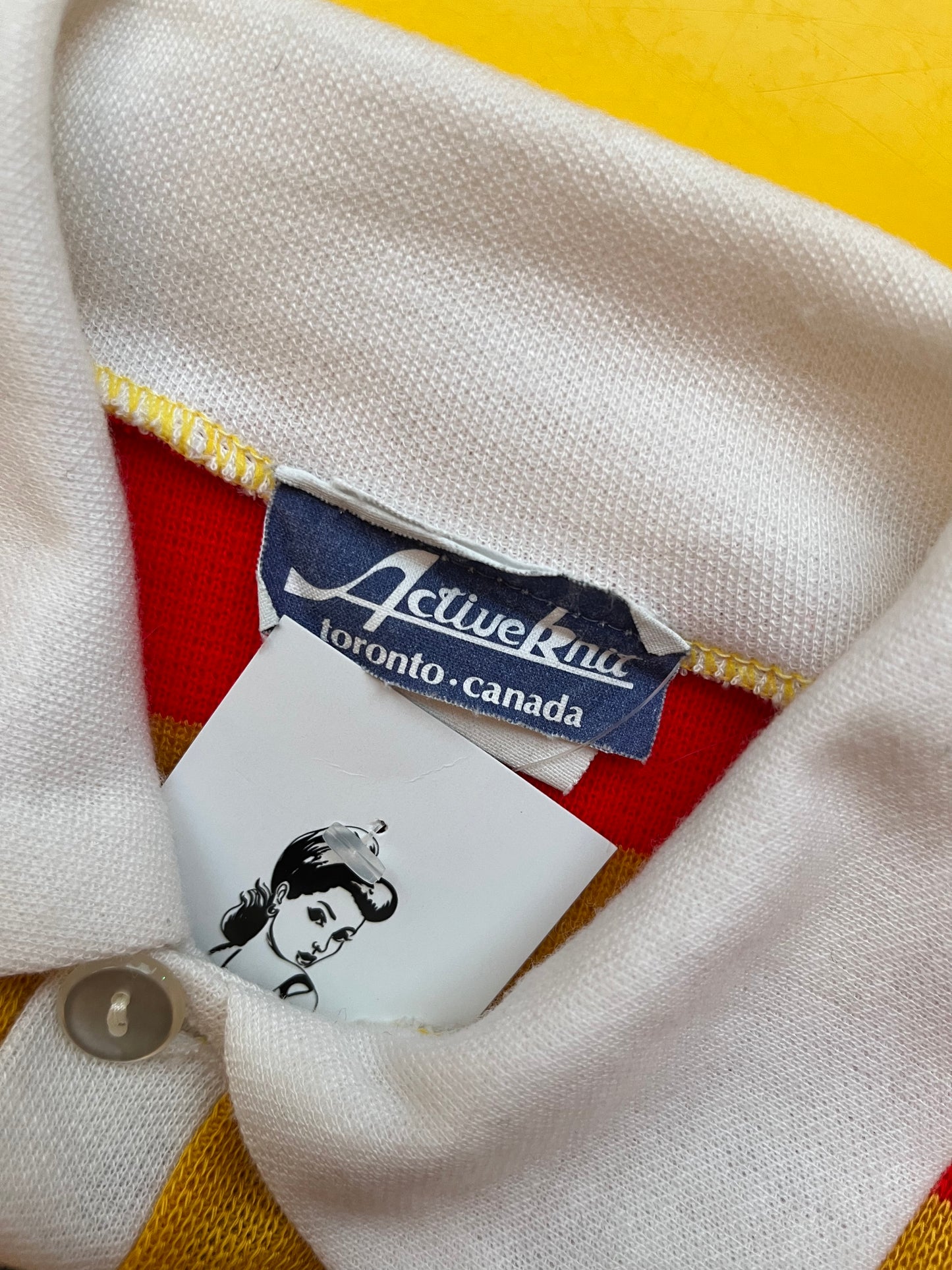 Rugby Style Shirt with Colorful Stripes