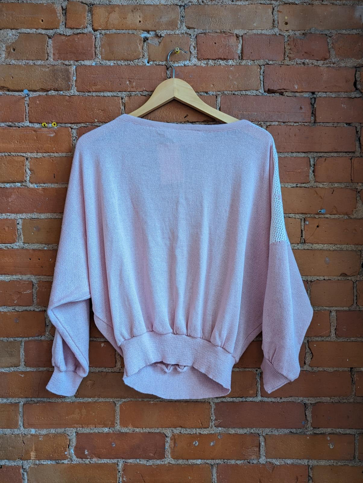 1980s Impromptu Pink Sweater