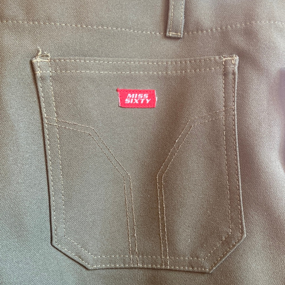 Y2K Miss Sixty Green Wide Leg Pants