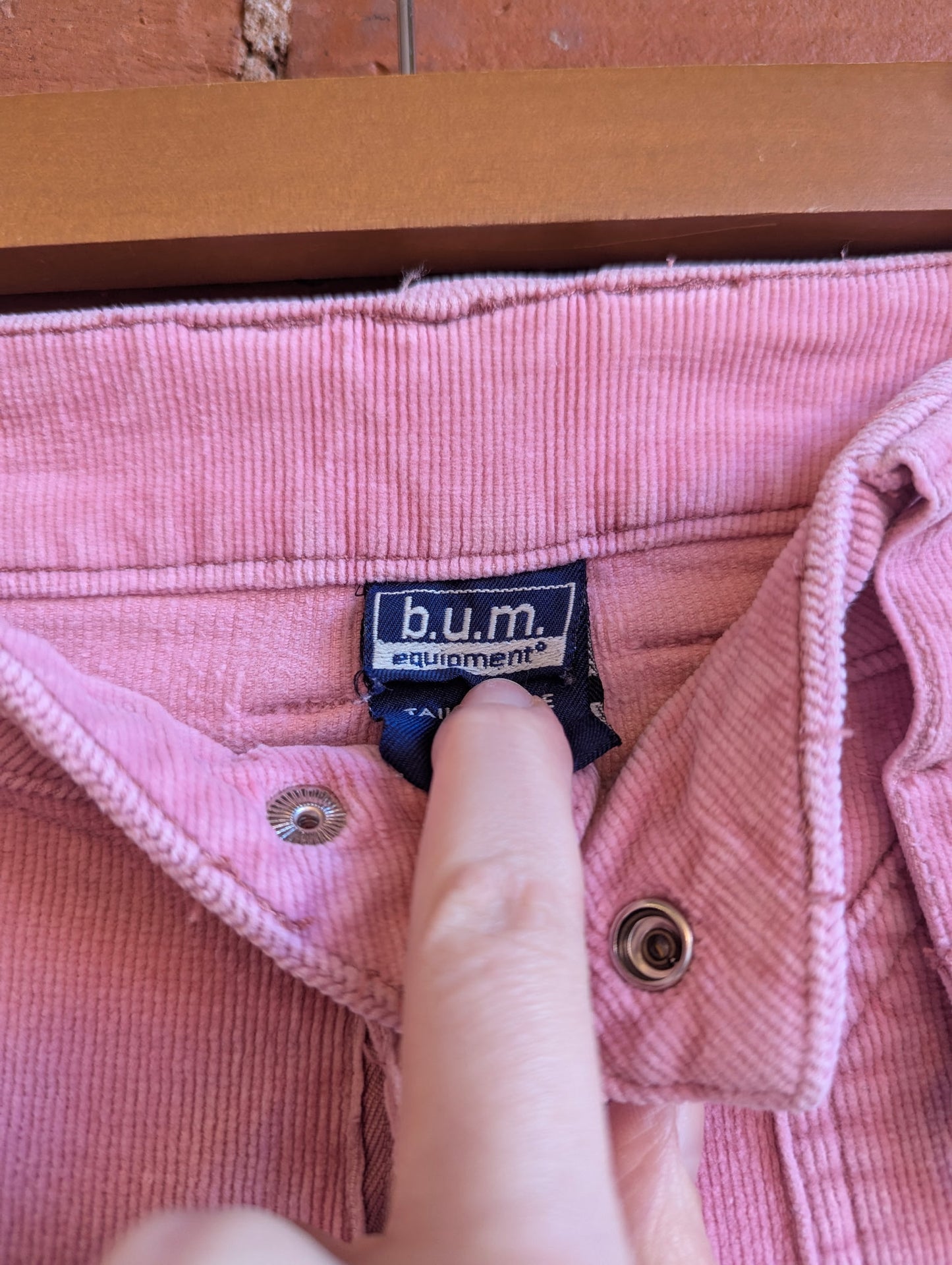 Y2K B.U.M. Equipment Pink Corduroy Cargo Pants