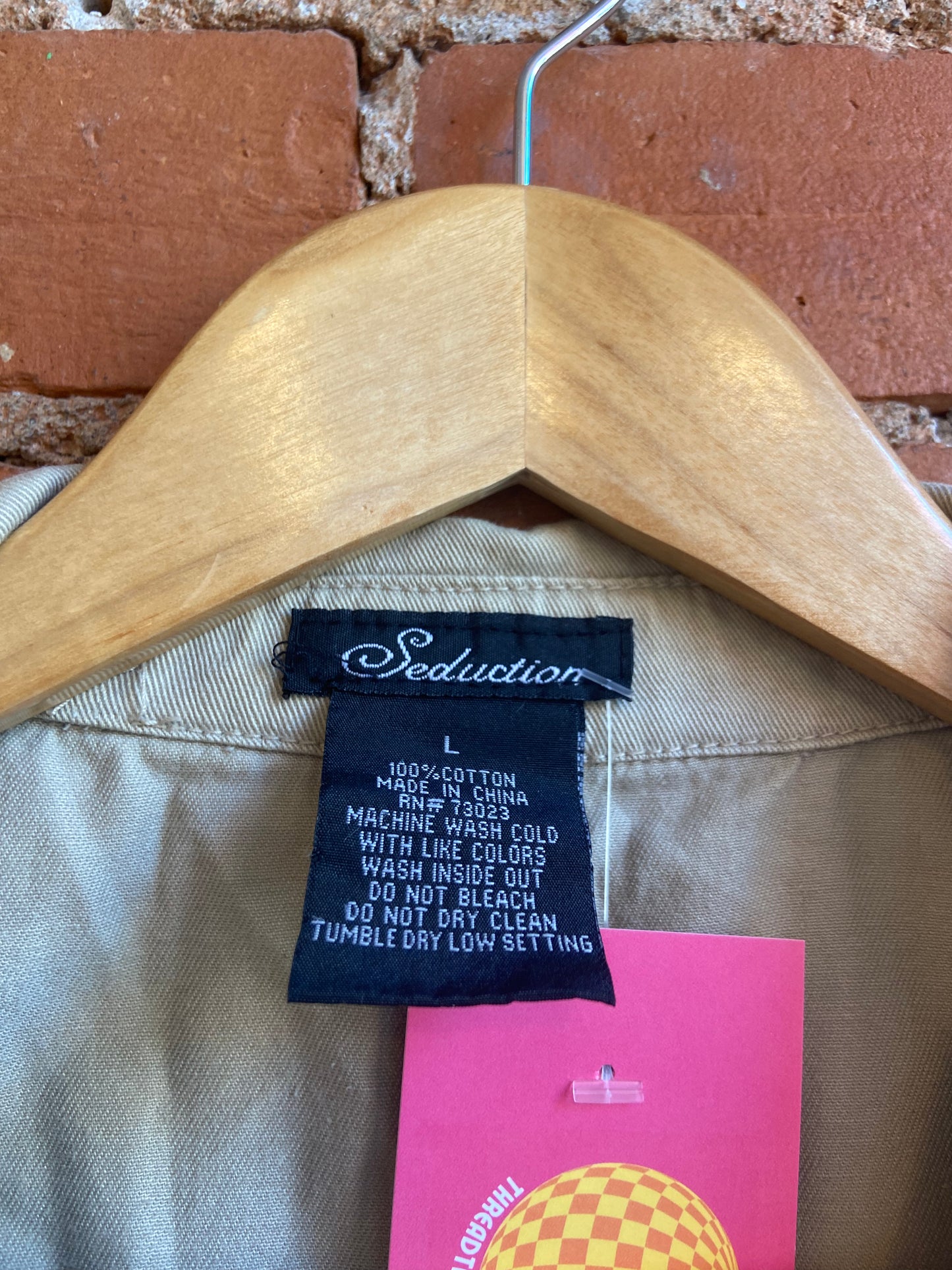 Y2K Seduction Tan Double-Breasted Longline Trenchcoat