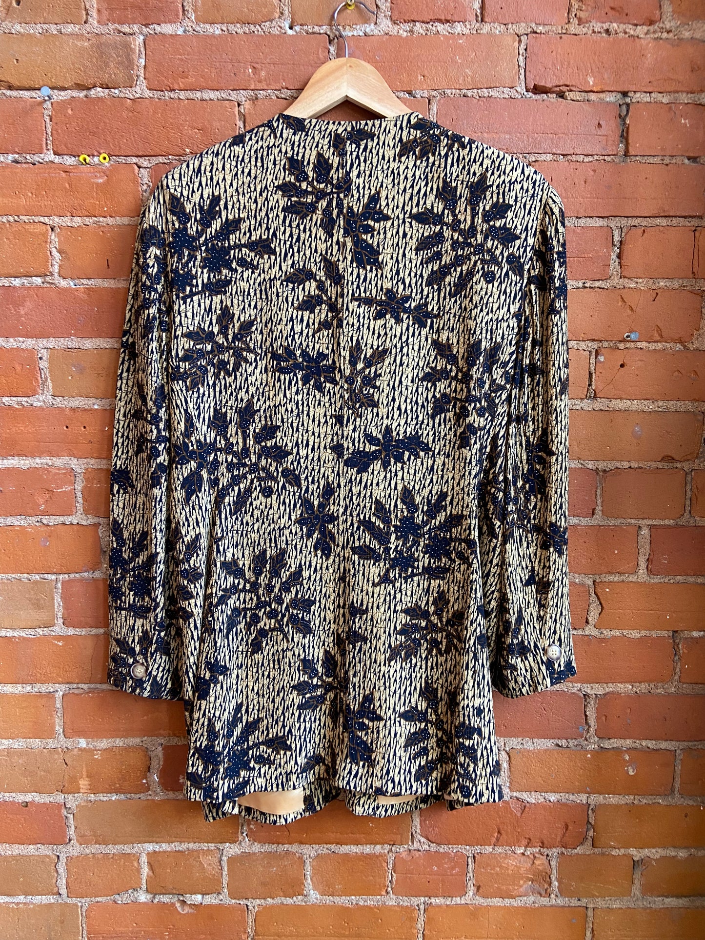 Jones New York Batik Pattern Blazer