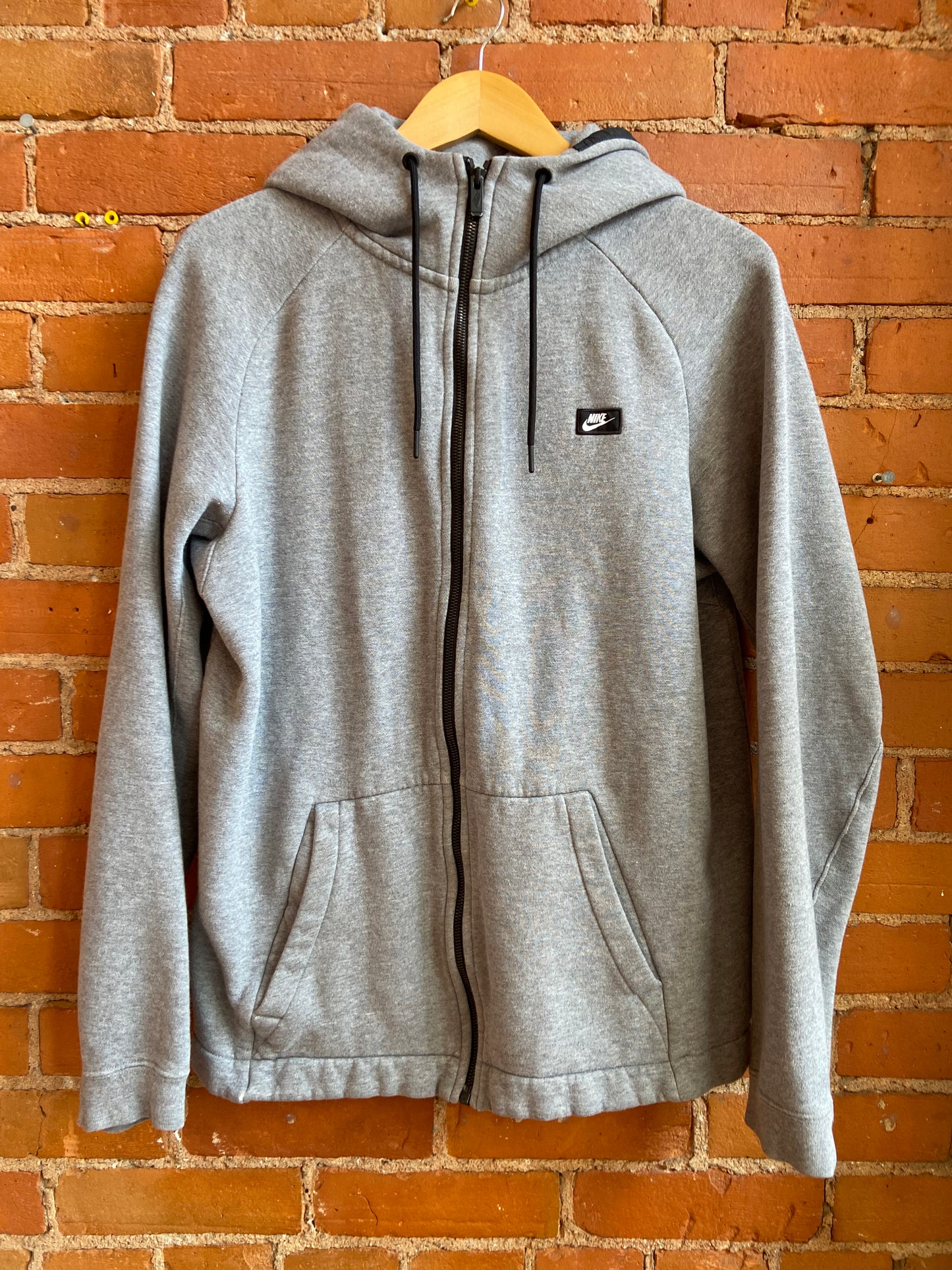 Nike Hoodie Heather Grey Zip Up