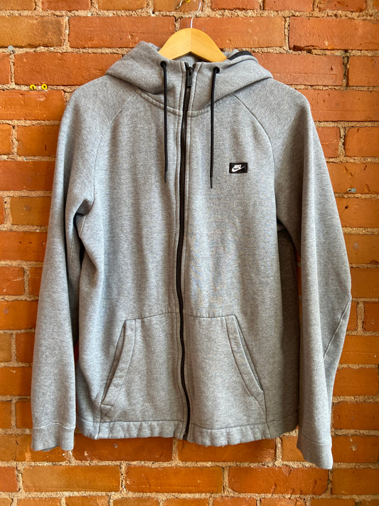 Nike Hoodie Heather Grey Zip Up