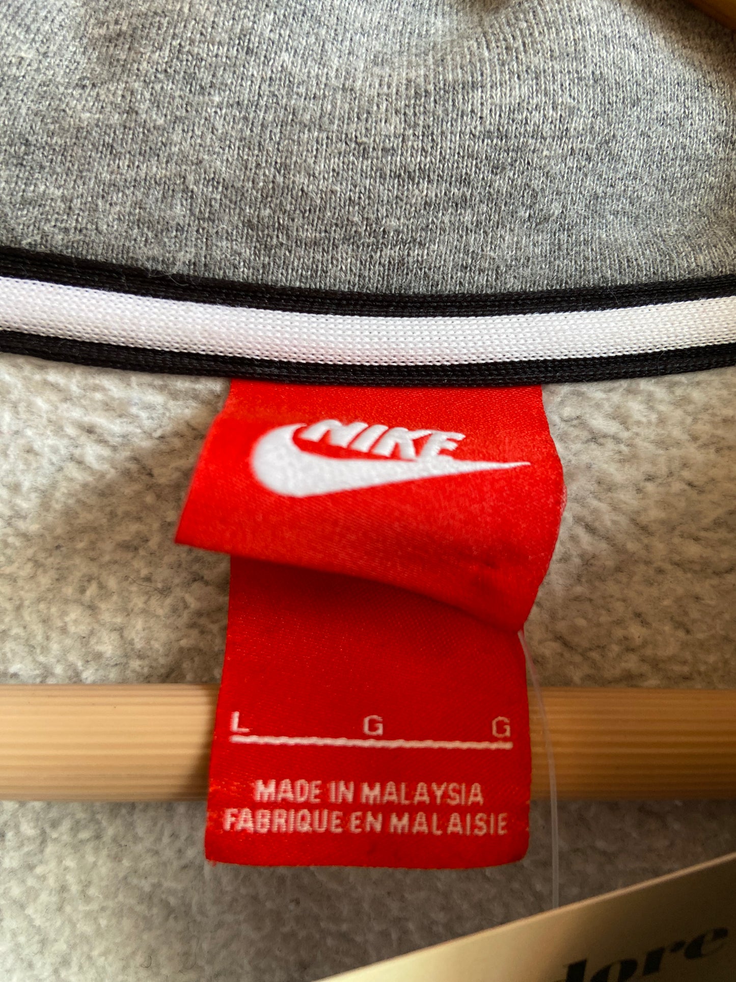 Nike Hoodie Heather Grey Zip Up