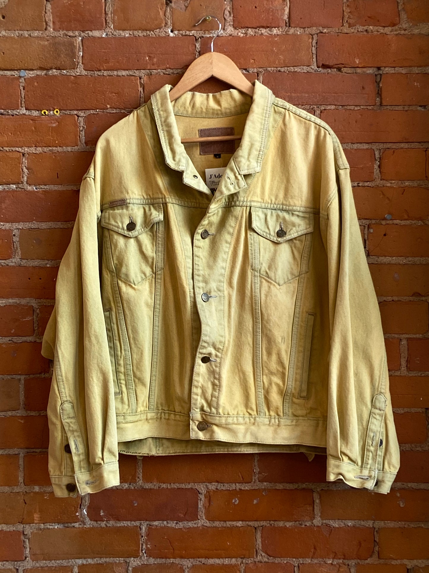 Yellow Wash Denim Jacket