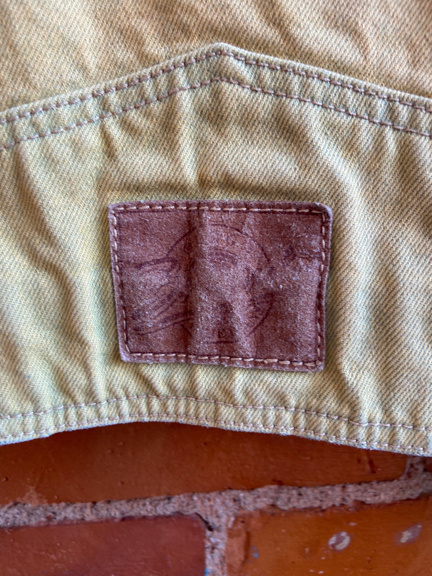 Yellow Wash Denim Jacket
