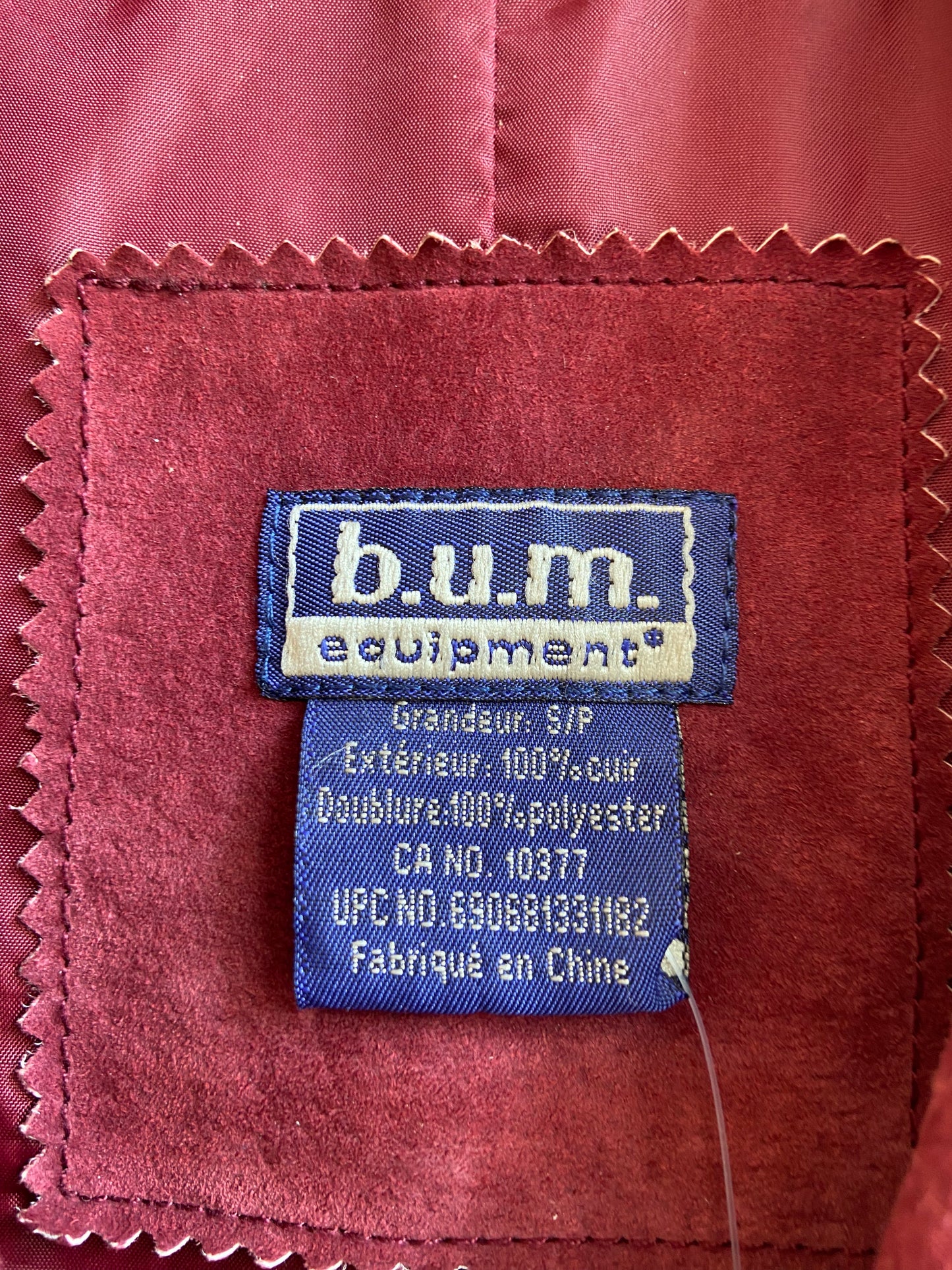 Bum Equipment Cranberry Suede Blazer