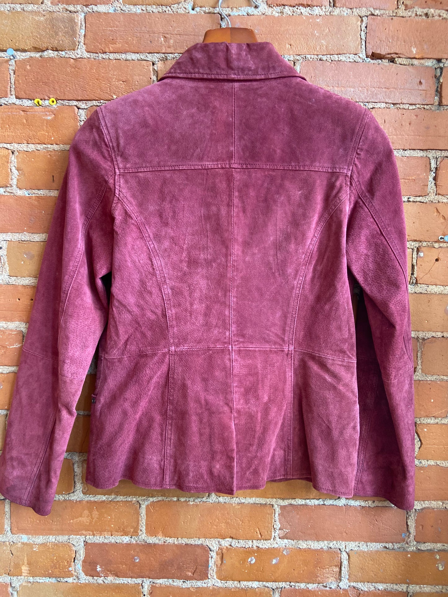 Bum Equipment Cranberry Suede Blazer