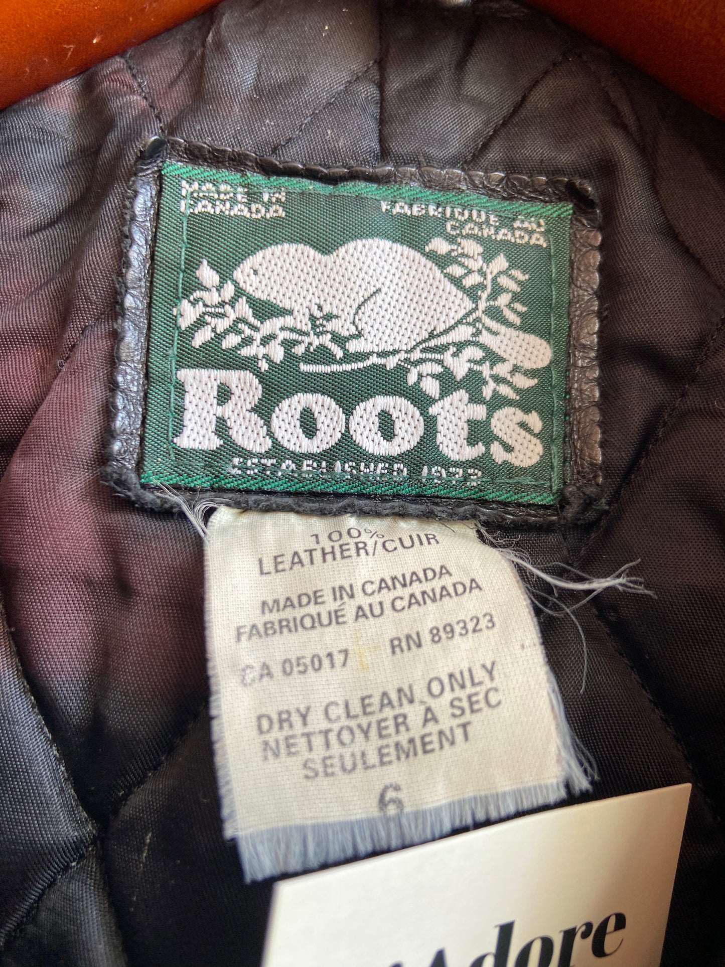 Roots Leather Jacket *As is