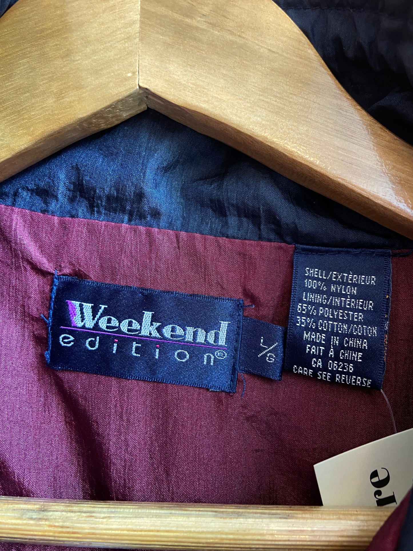 Pattern Wind Breaker Maroon