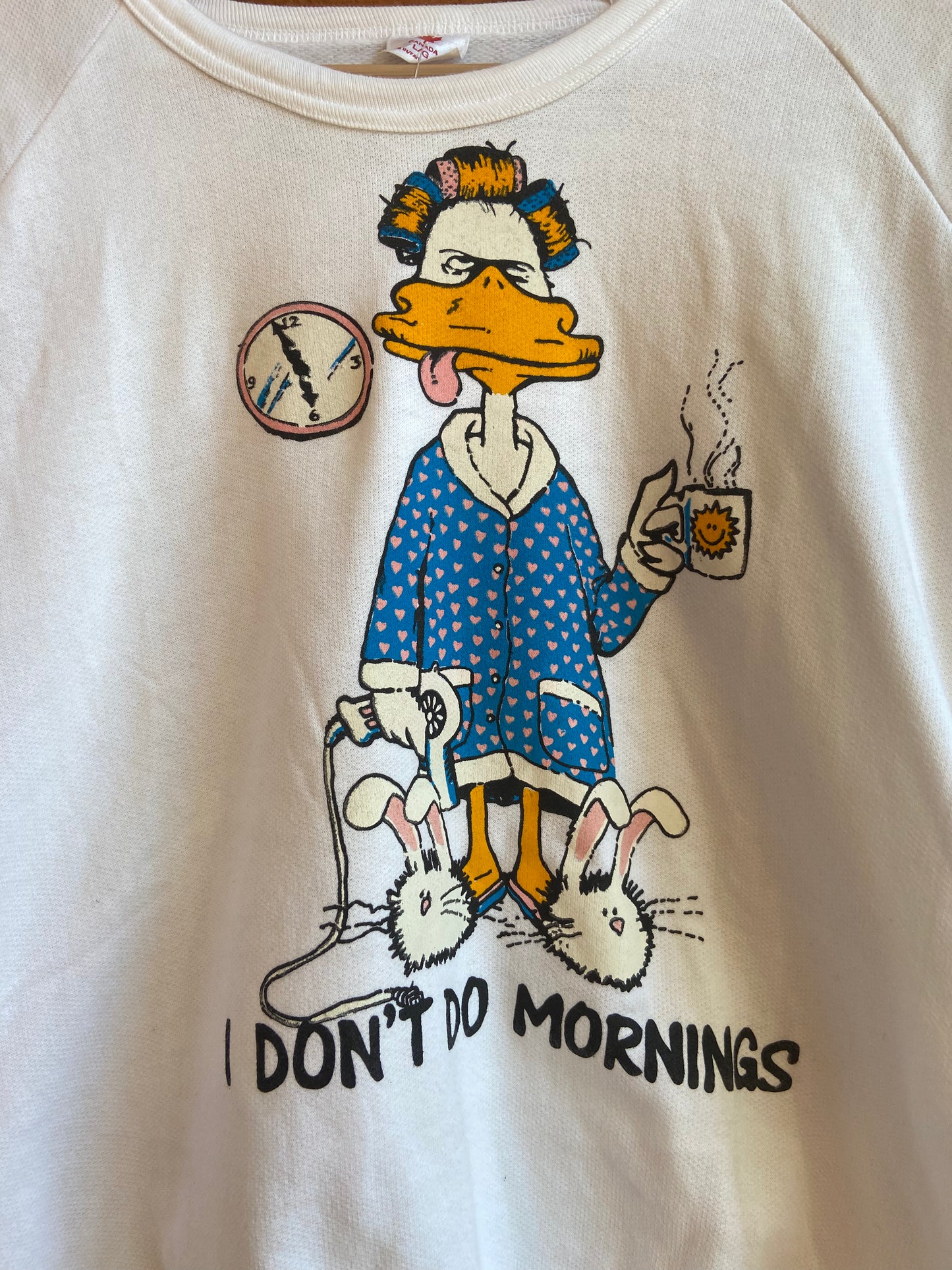 80’s I Don’t Do Mornings Crewneck