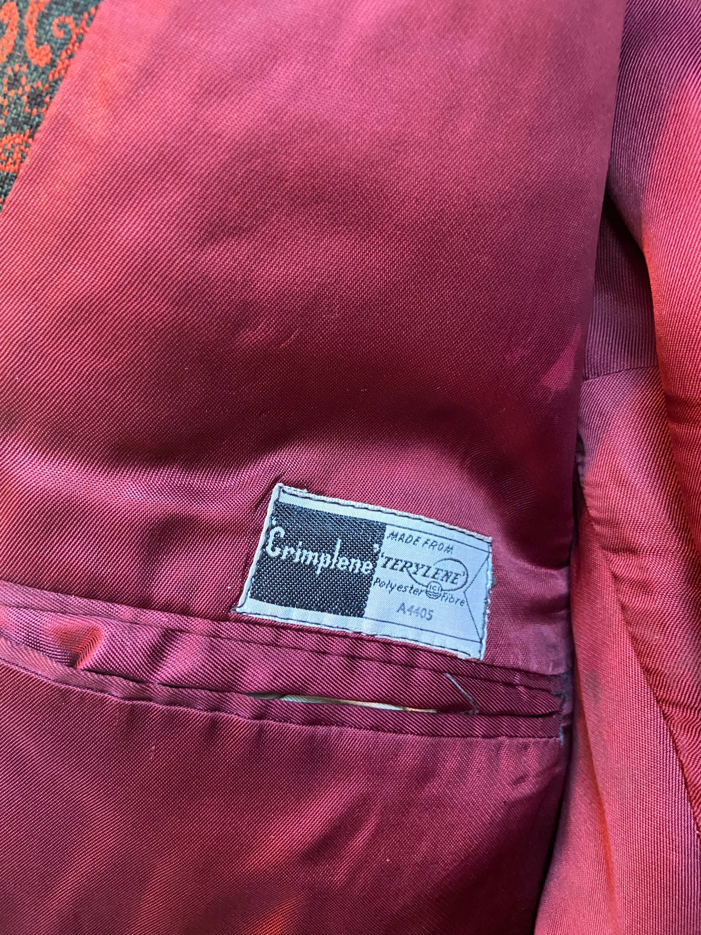 Masculine Paisley 1960's Jacket