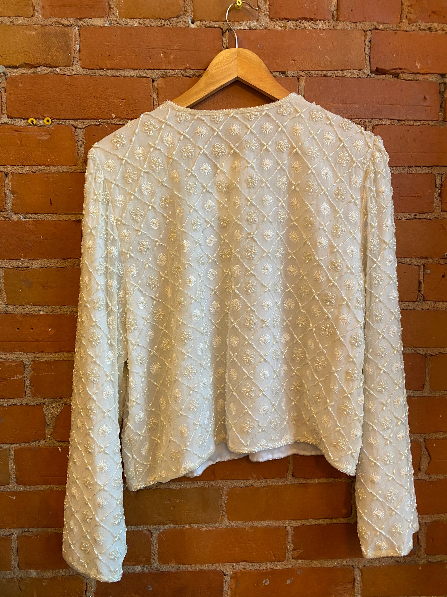 White Embellished Cardigan