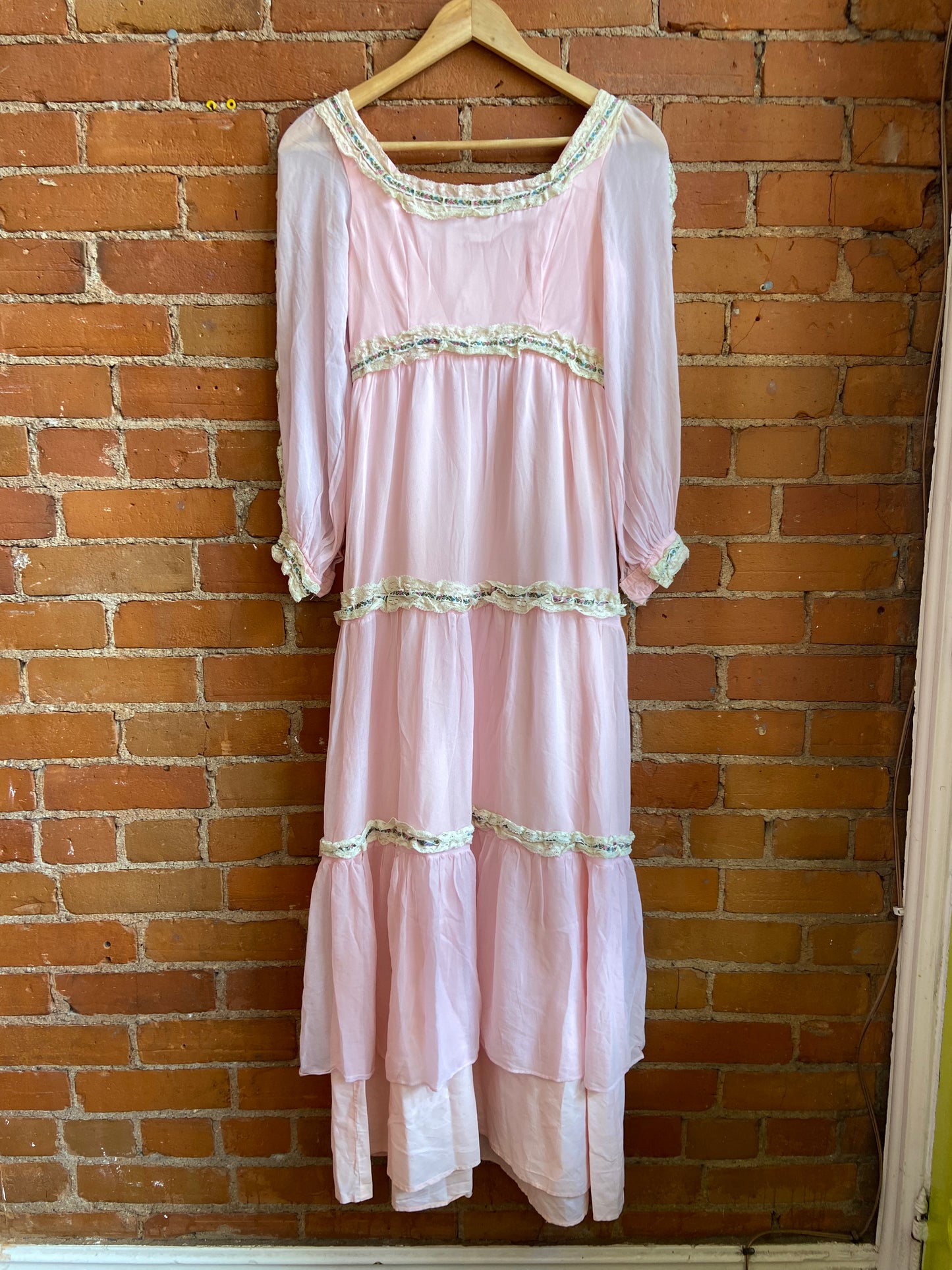 70s Crepe Silk Dress