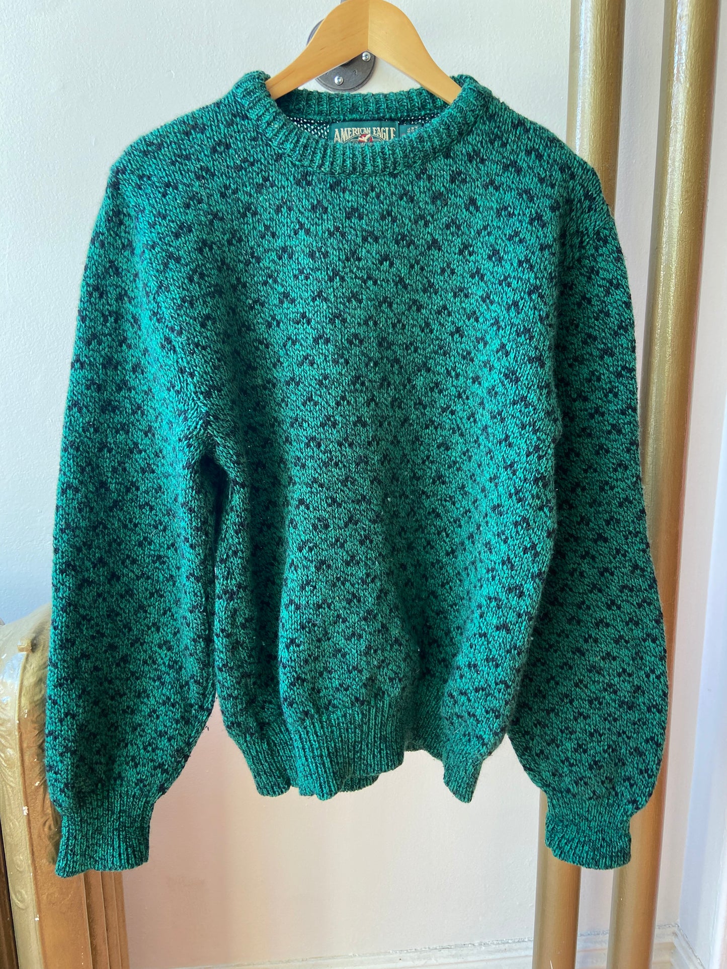 Green American Eagle Knit Sweater
