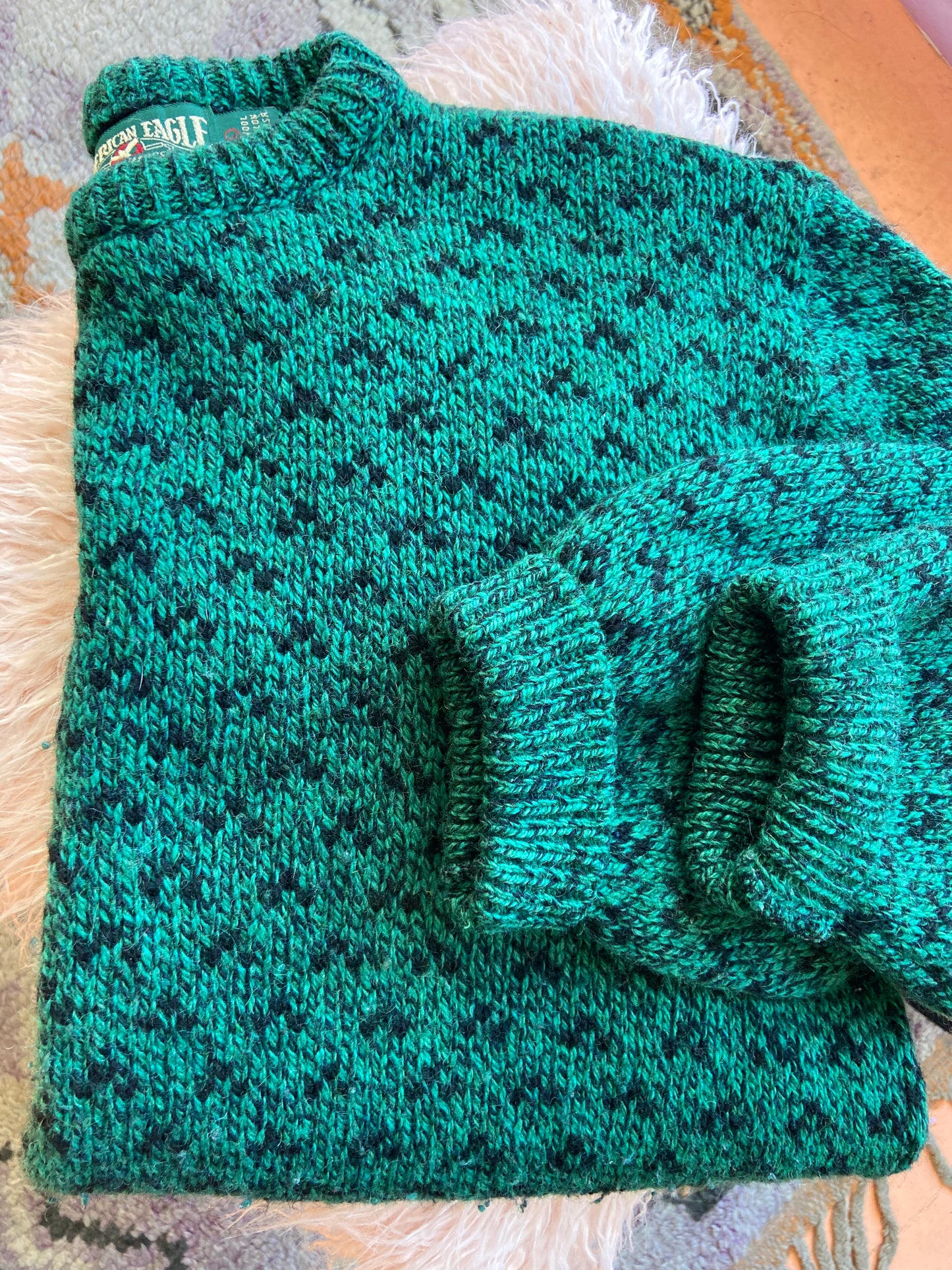 Green American Eagle Knit Sweater