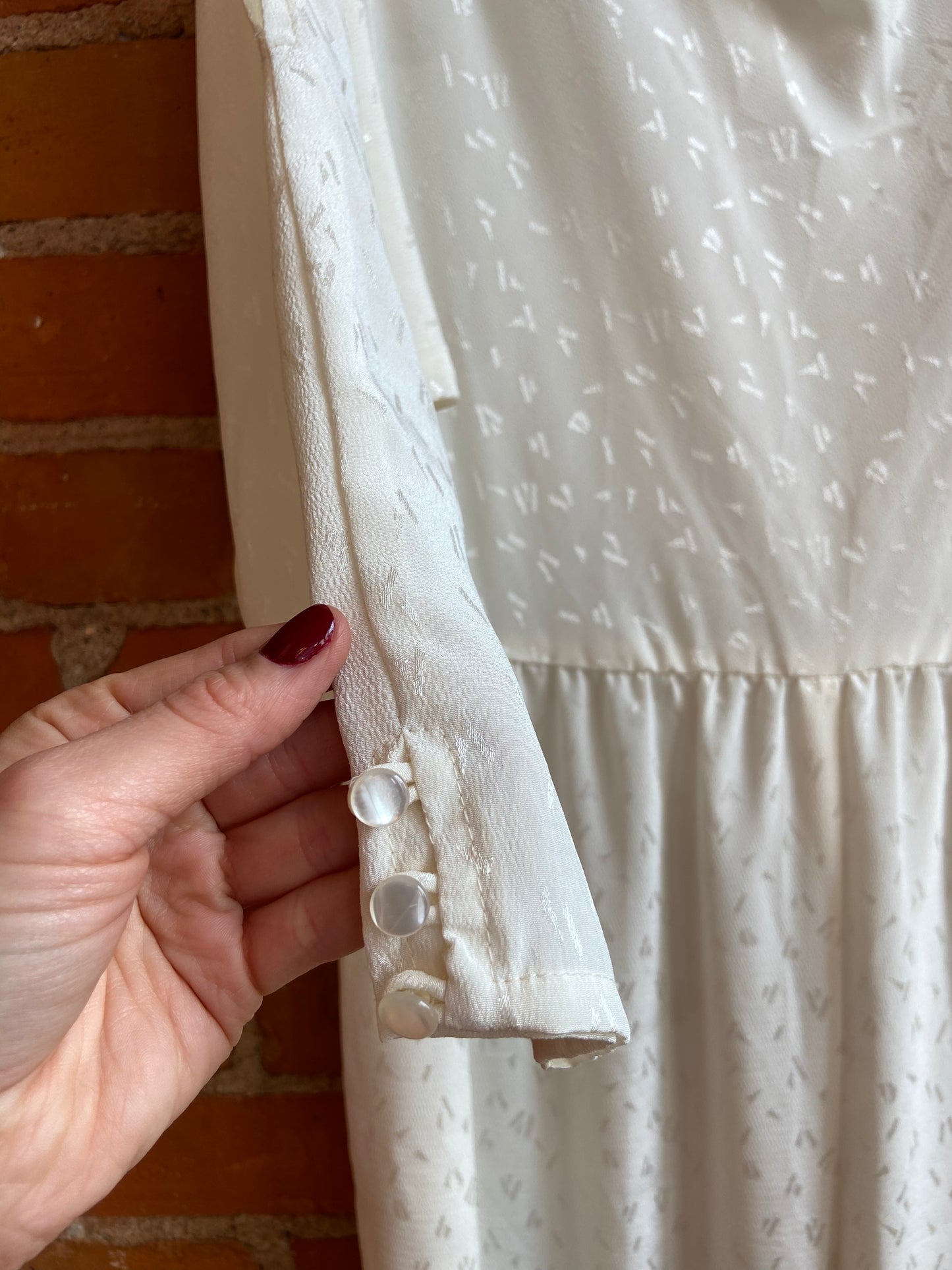 80's Ivory Jumpsuit