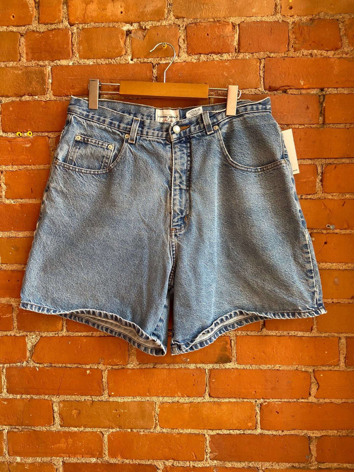 90’s Cotton Ginny Light Wash Denim Shorts