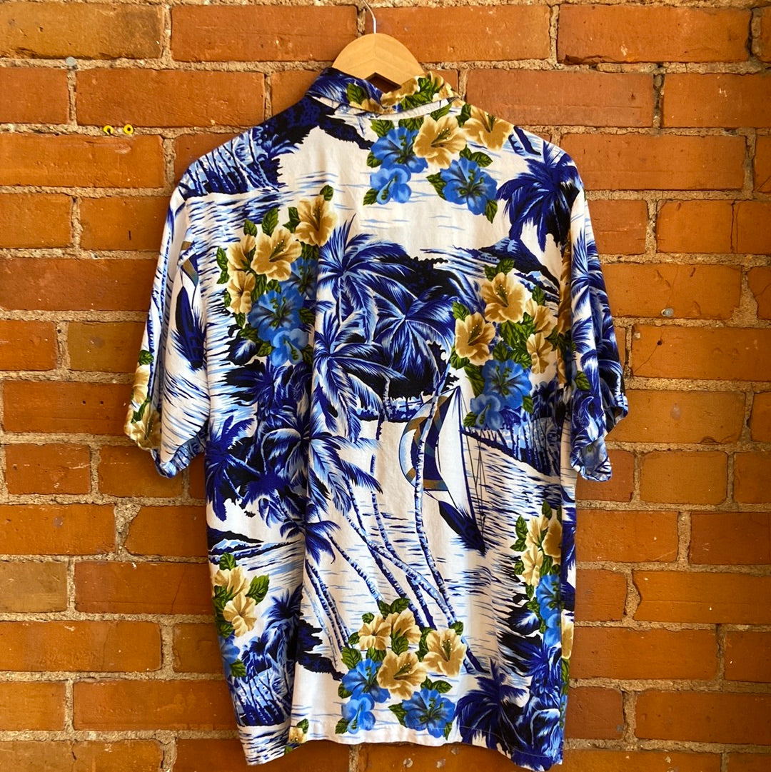 Blue Hawaiian Shirt