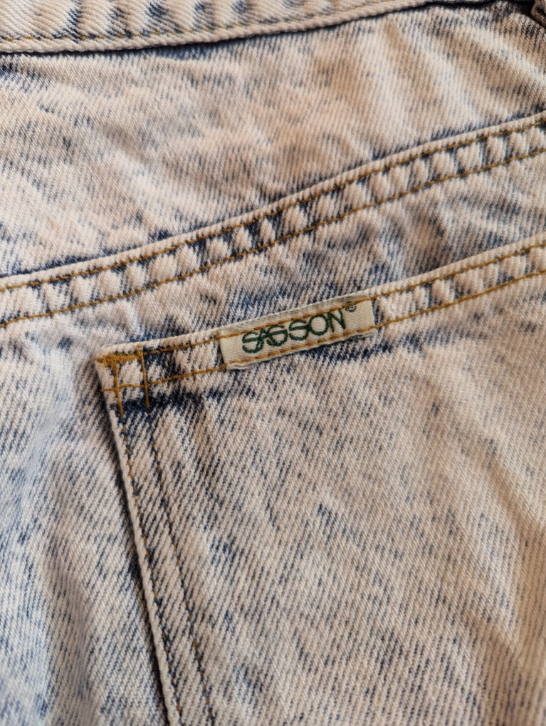 1980s Sasson Acid Wash Shorts