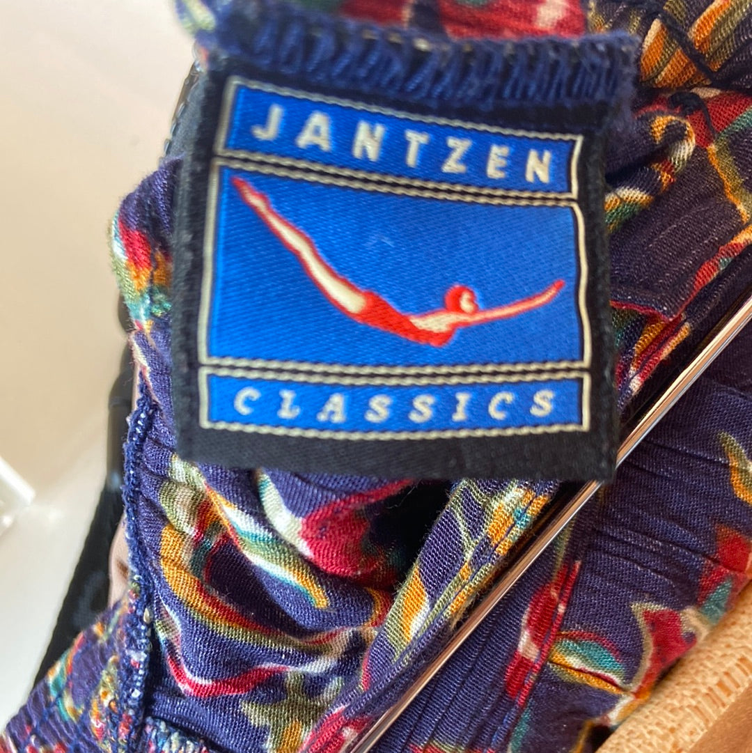 Navy Floral Print Jantzen Shorts